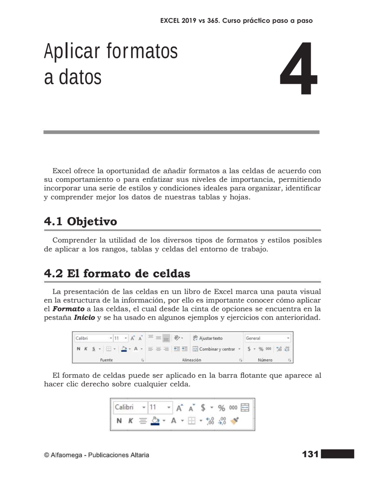 131
EXCEL 2019 vs 365. Curso práctico paso a paso
Excel ofrece la oportunidad de añadir formatos …