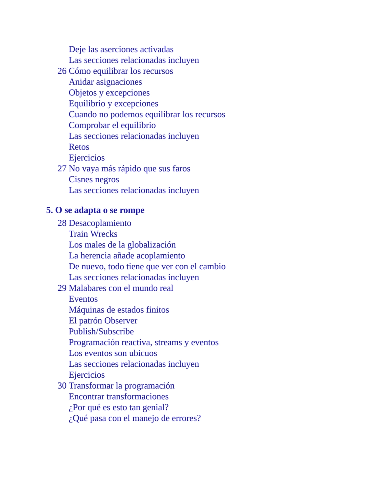 Deje las aserciones activadas
Las secciones relacionadas incluyen
26 Cómo equilibrar los recursos…