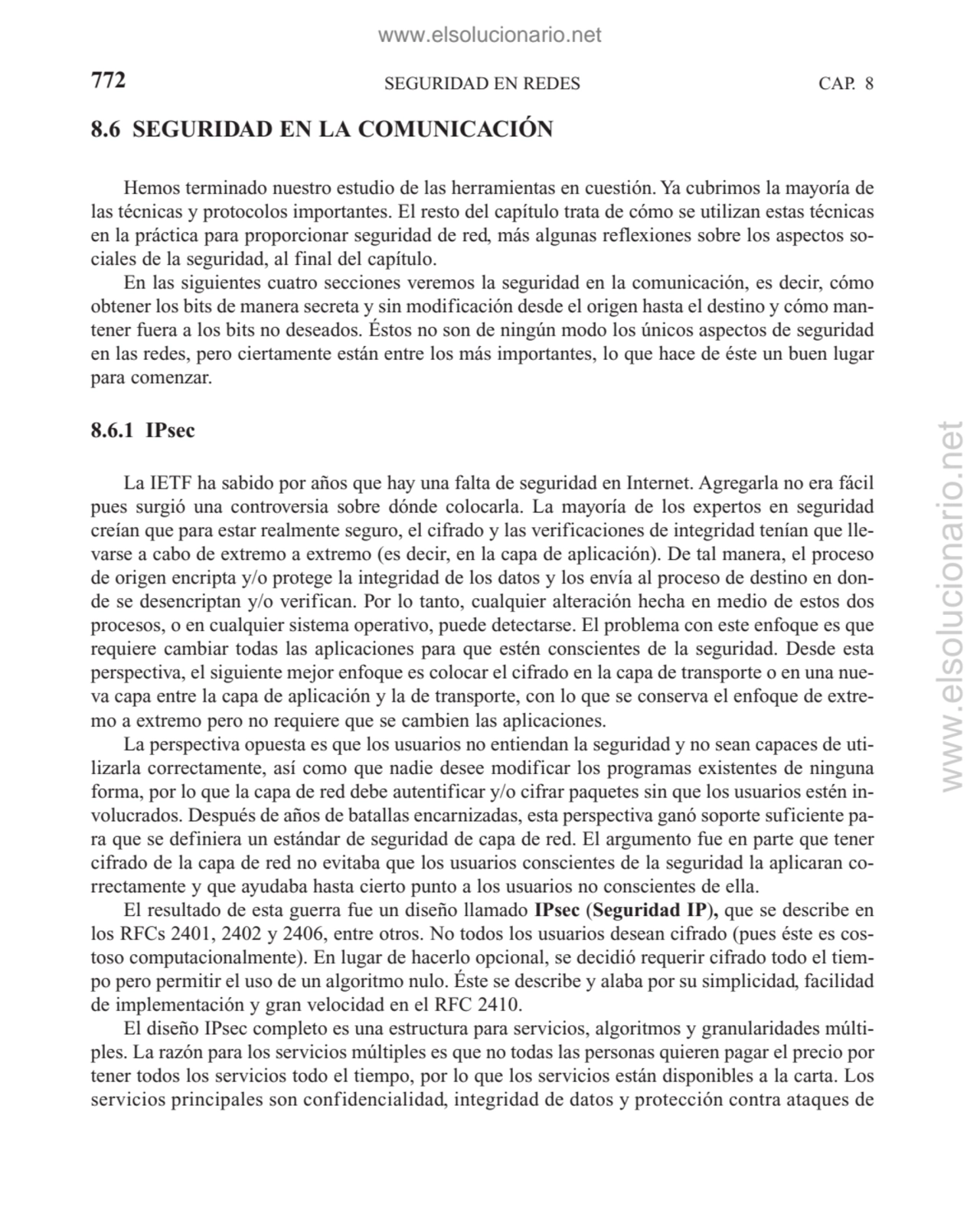 SEGURIDAD EN REDES
8.6 SEGURIDAD EN LA COMUNICACIÓN
Hemos terminado nuestro estudio de las herram…
