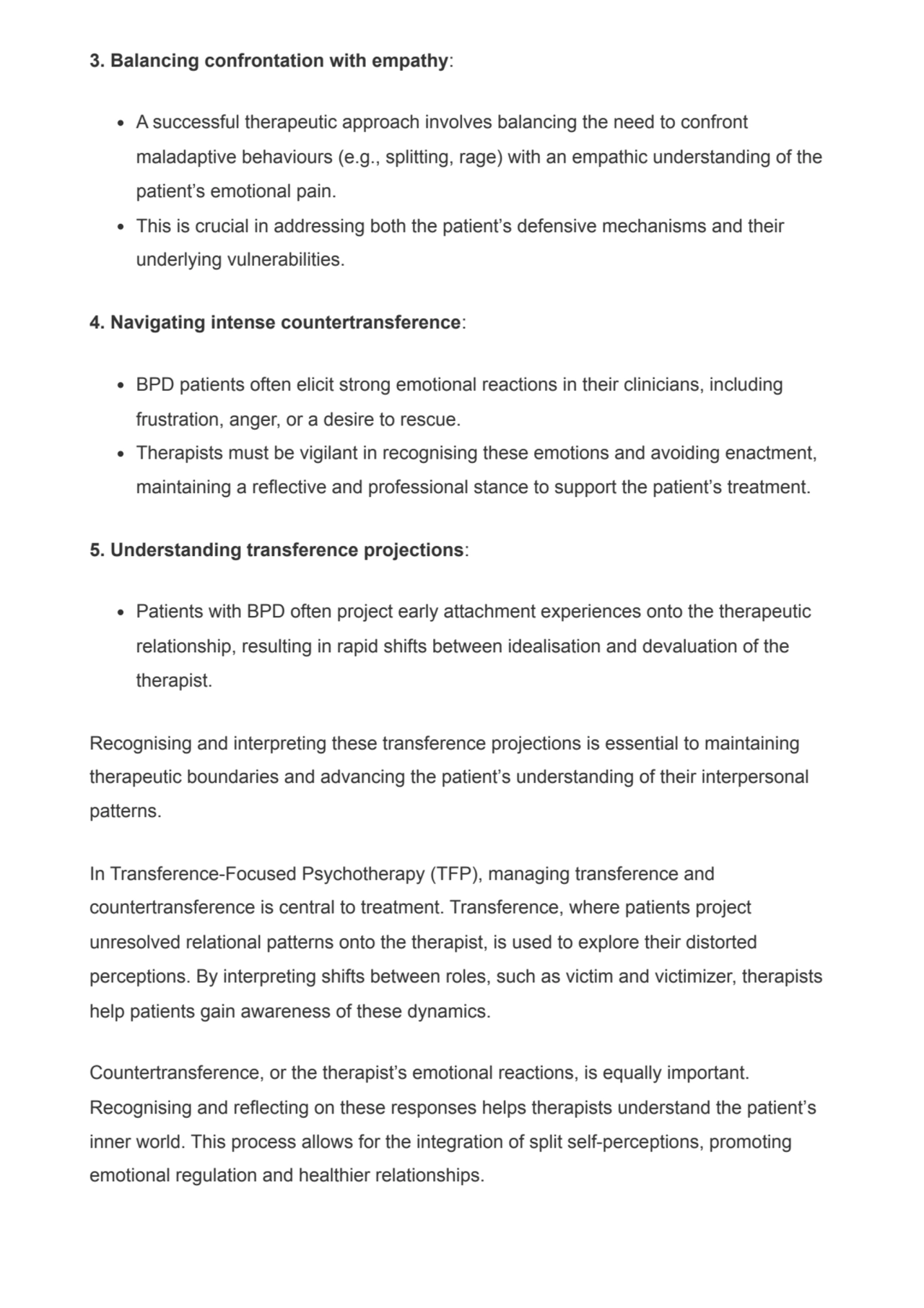 3. Balancing confrontation with empathy:
A successful therapeutic approach involves balancing the …