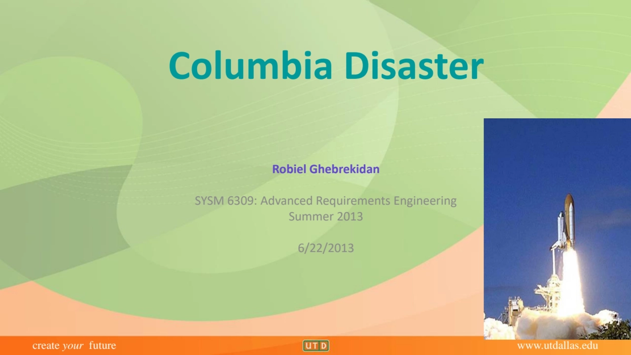 Lessons from the Columbia Disaster