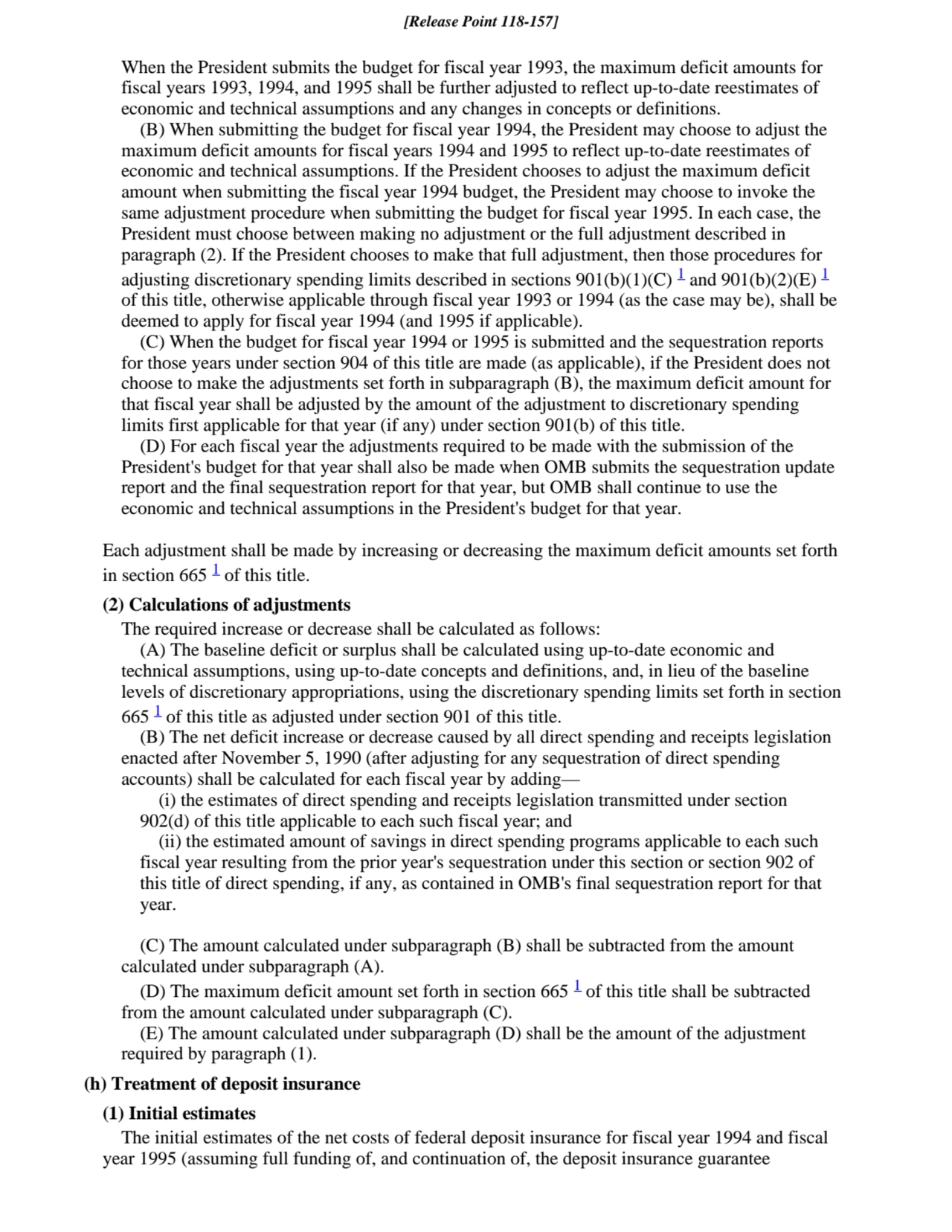 When the President submits the budget for fiscal year 1993, the maximum deficit amounts for
fiscal…