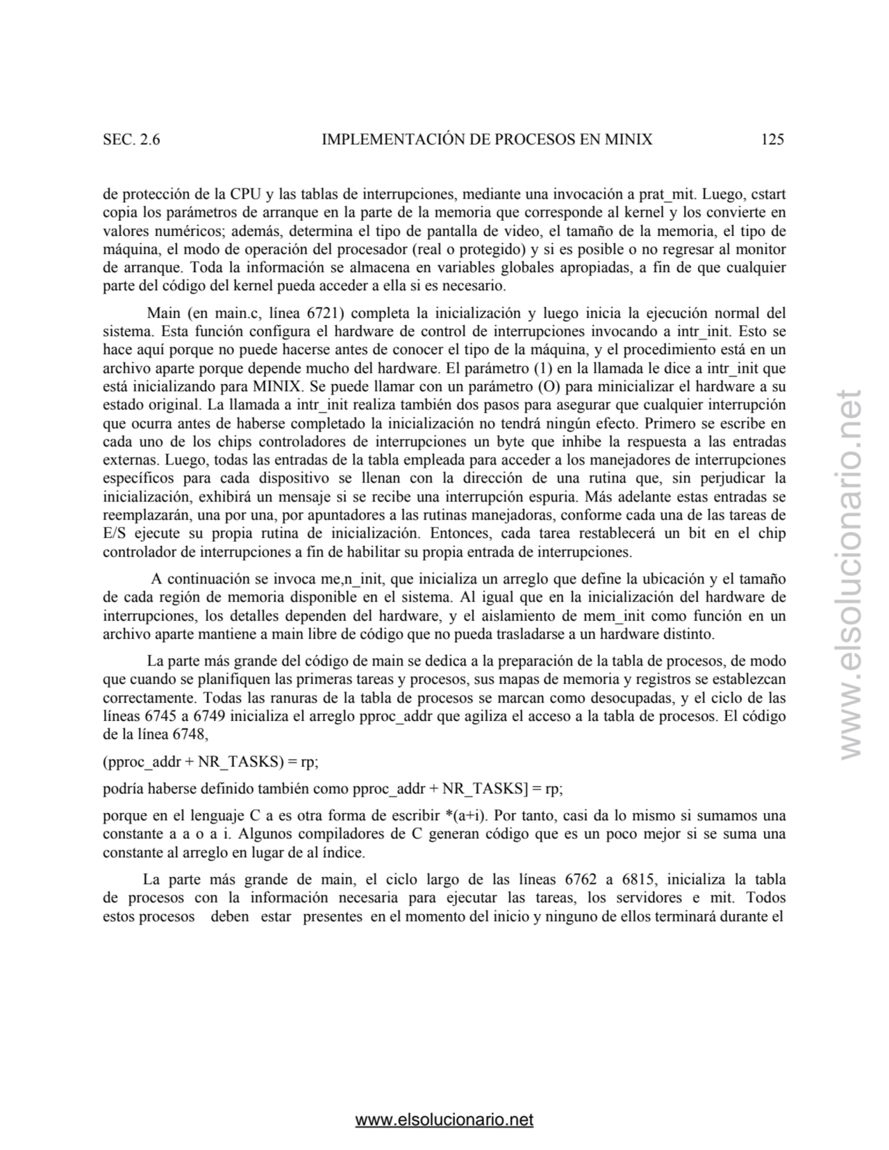 SEC. 2.6 IMPLEMENTACIÓN DE PROCESOS EN MINIX 125 
de protección de la CPU y las tablas de interrup…