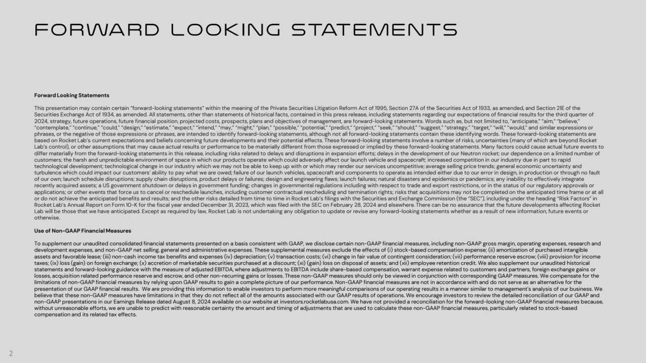 Forward Looking Statements
This presentation may contain certain “forward-looking statements” with…