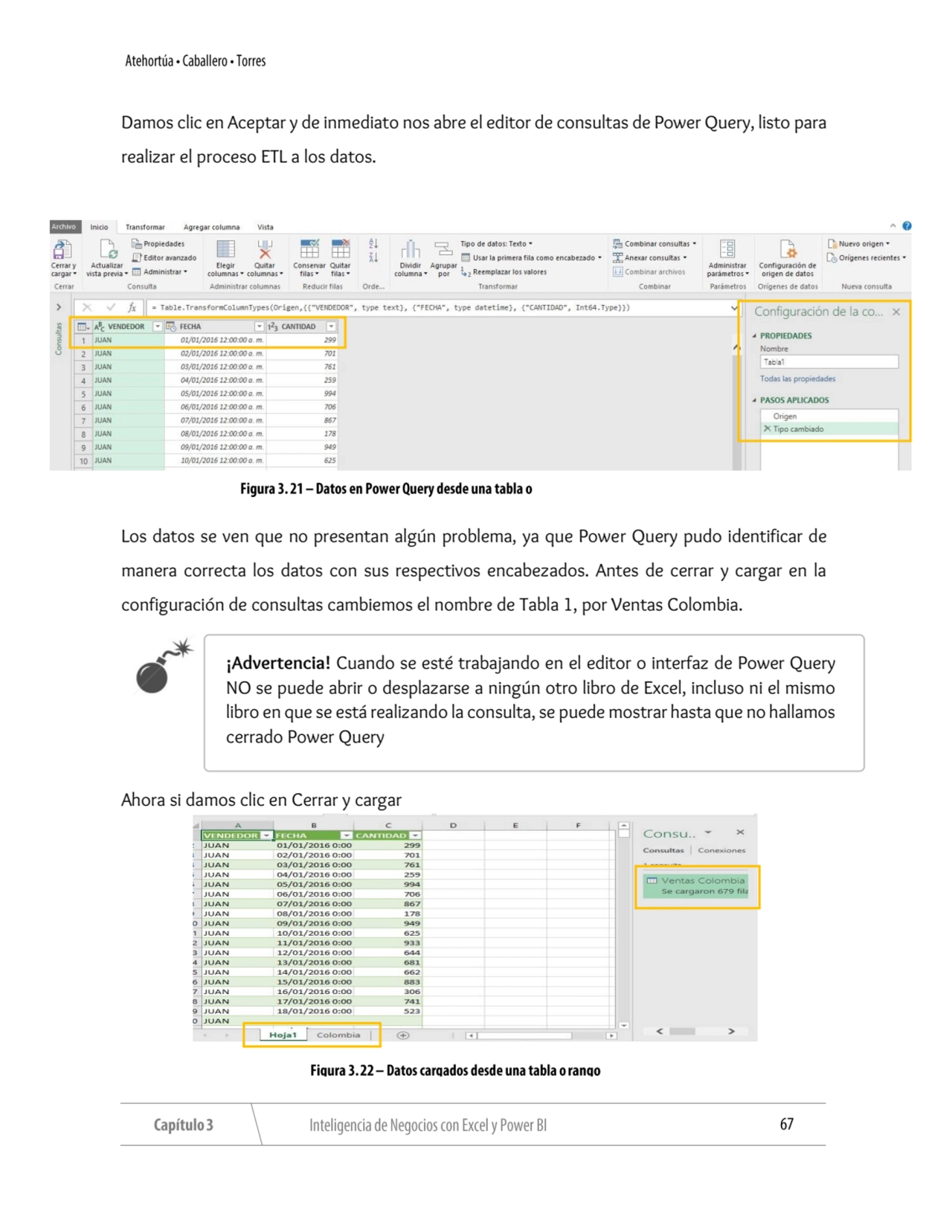 Damos clic en Aceptar y de inmediato nos abre el editor de consultas de Power Query, listo para 
r…