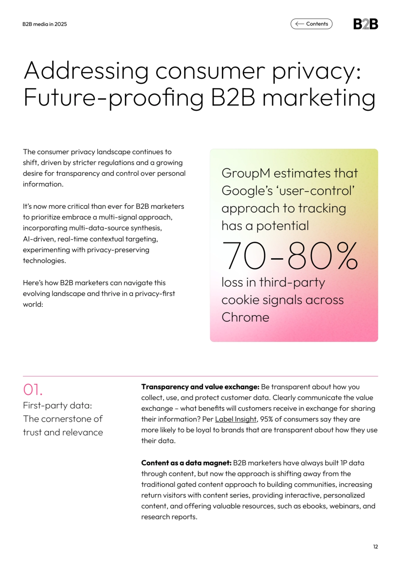 Addressing consumer privacy: 
Future-proofing B2B marketing
Transparency and value exchange: Be t…