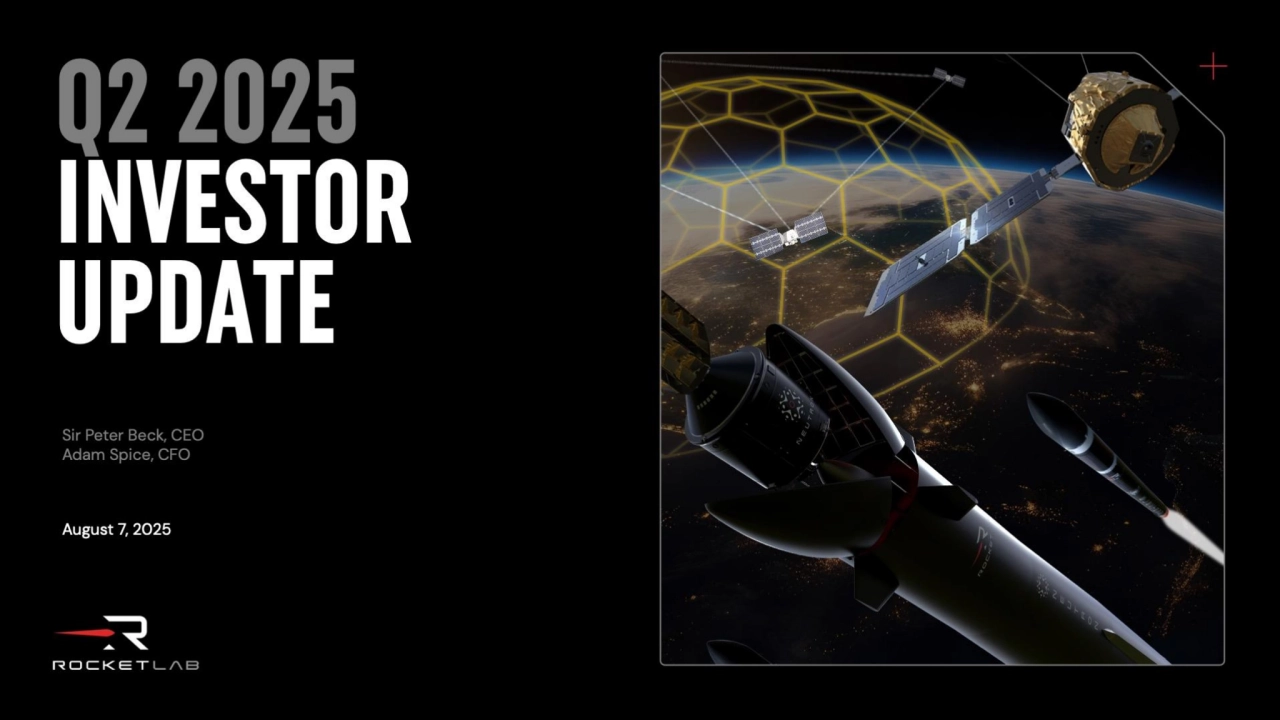 Rocket Lab Q2 2025 Investor Update: Business Highlights & Strategic Growth - Page 1
