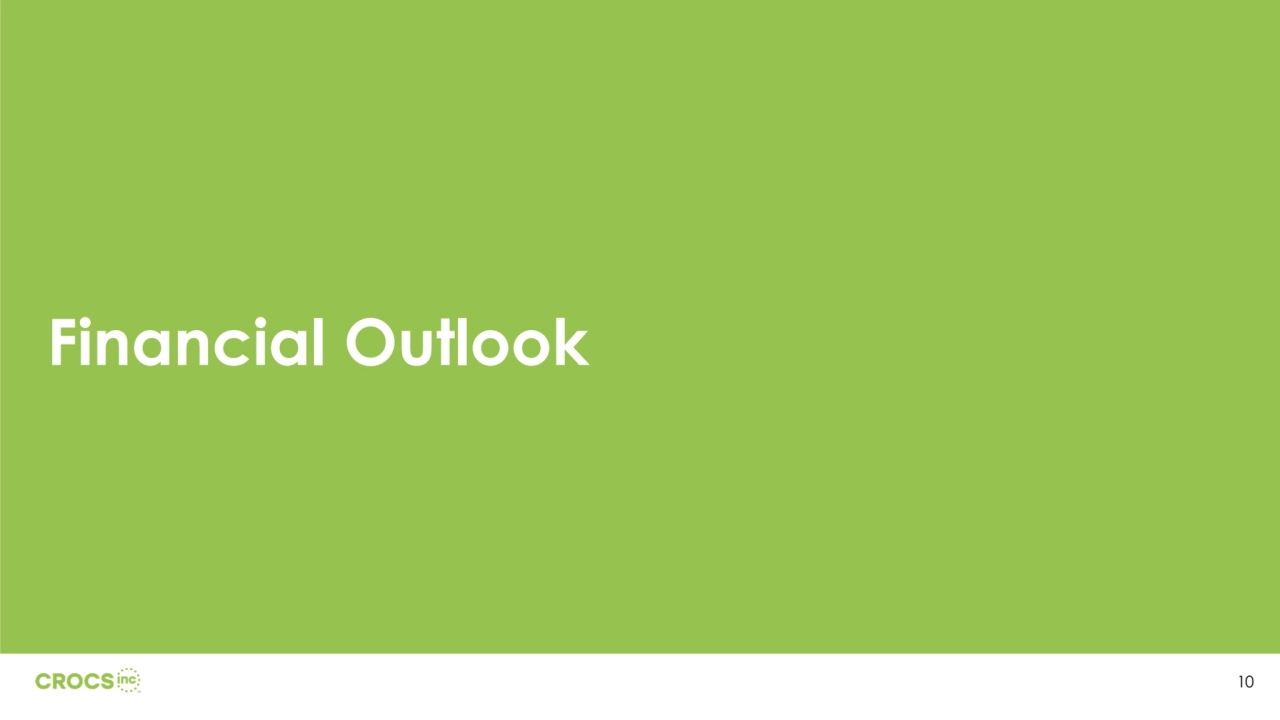 Financial Outlook
10
