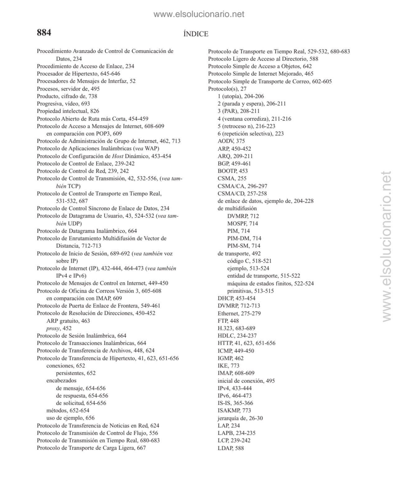 ÍNDICE
Procedimiento Avanzado de Control de Comunicación de
Datos, 234
Procedimiento de Acceso d…