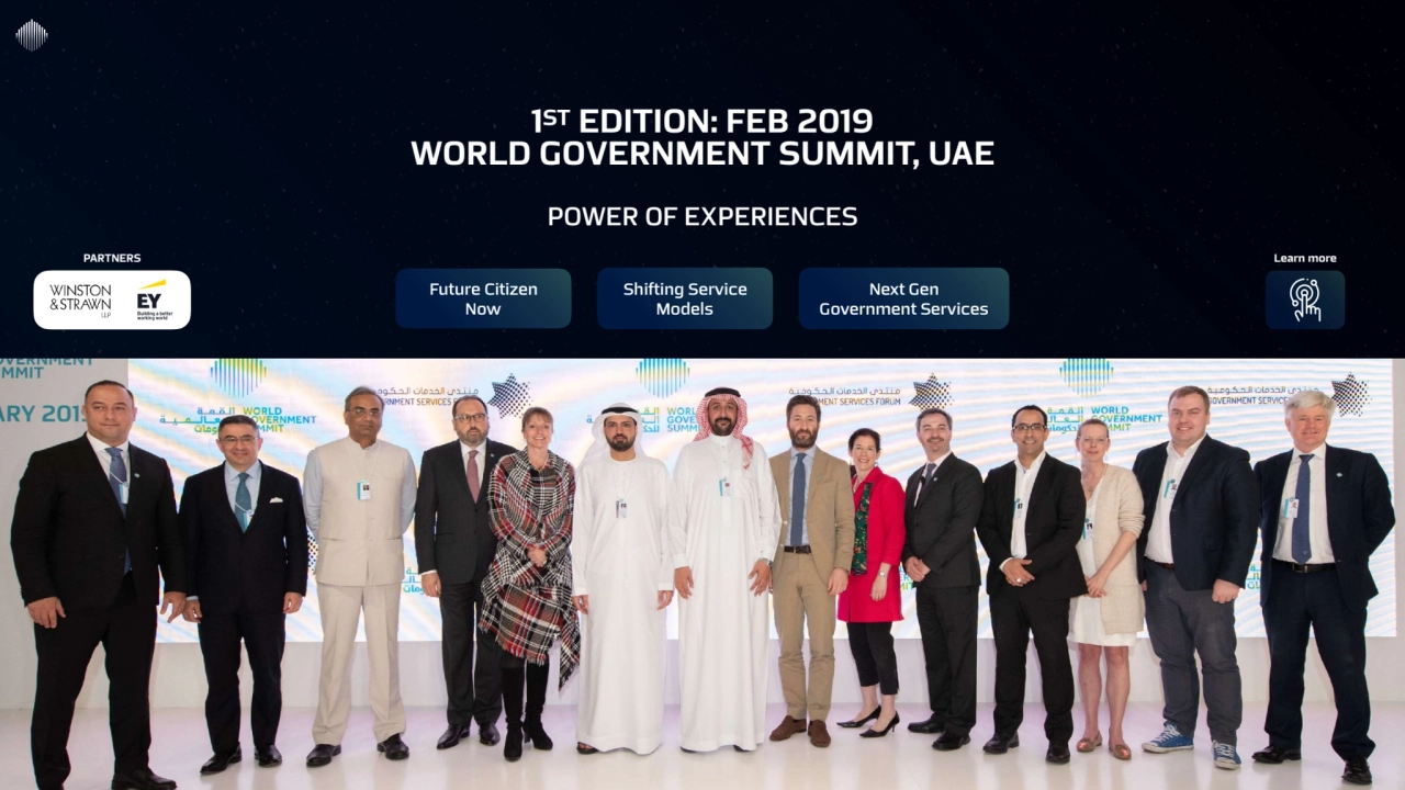 Government Services Forum History 37
1ST EDITION: FEB 2019 
WORLD GOVERNMENT SUMMIT, UAE
V
PART…