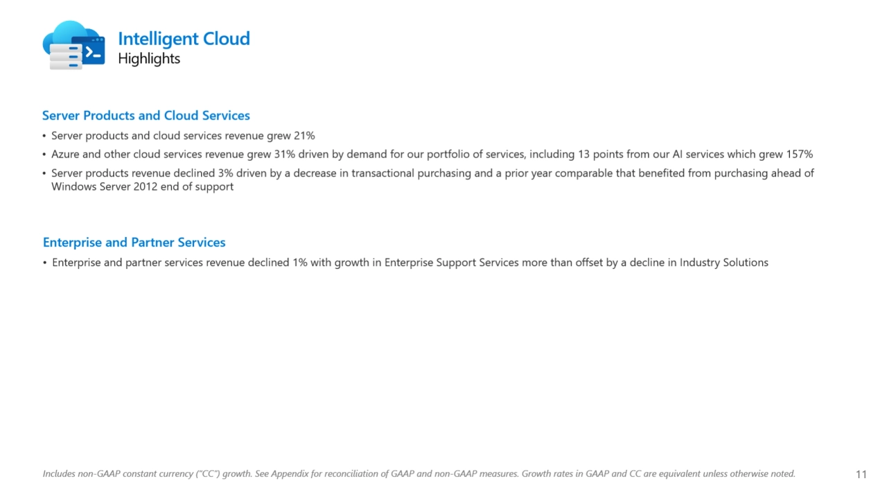 Microsoft Q2 2025 earnings presentation - Page 11