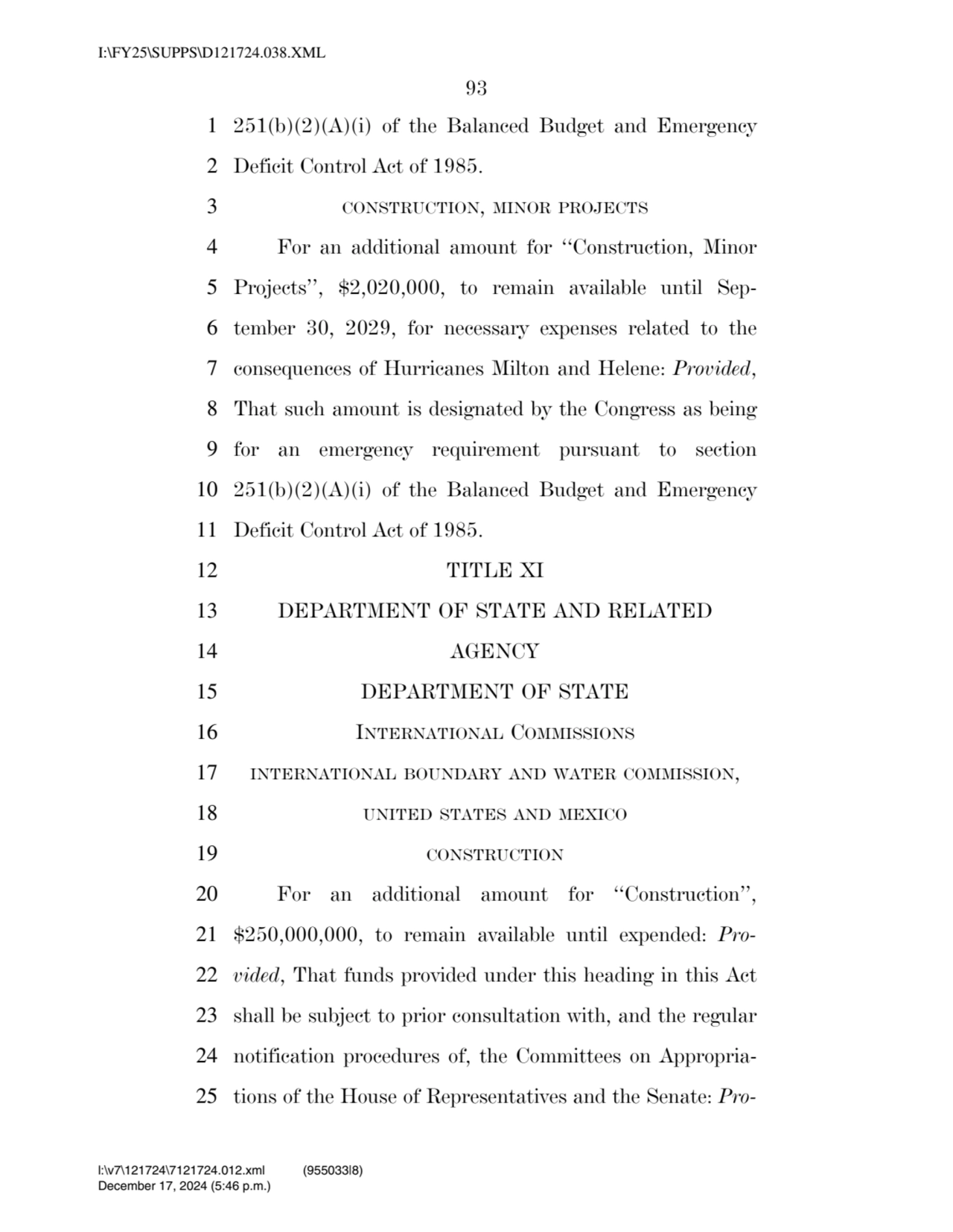 93 
1 251(b)(2)(A)(i) of the Balanced Budget and Emergency 
2 Deficit Control Act of 1985. 
3 CO…