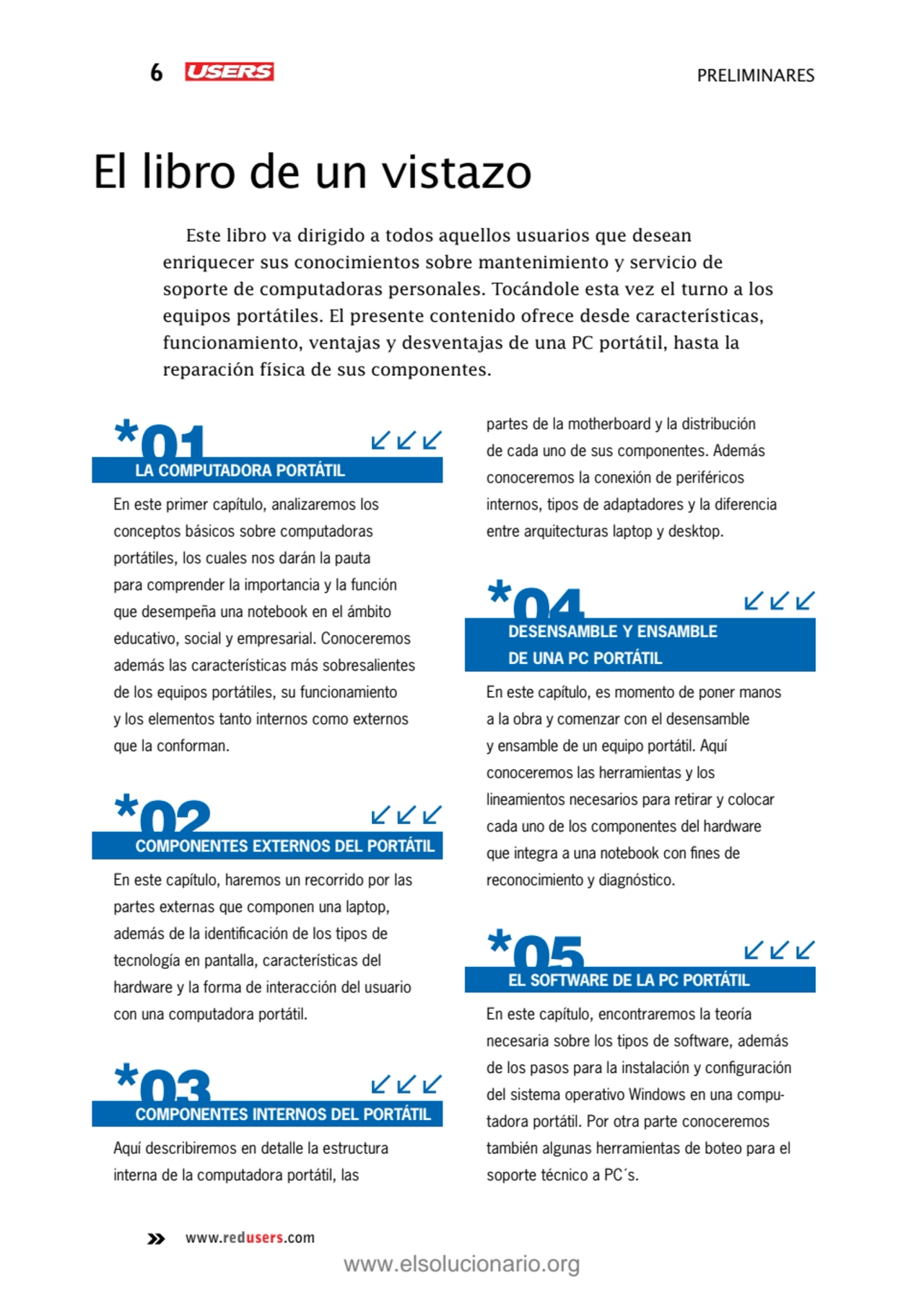 www.redusers.com
6 preliminares
El libro de un vistazo
Este libro va dirigido a todos aquellos u…