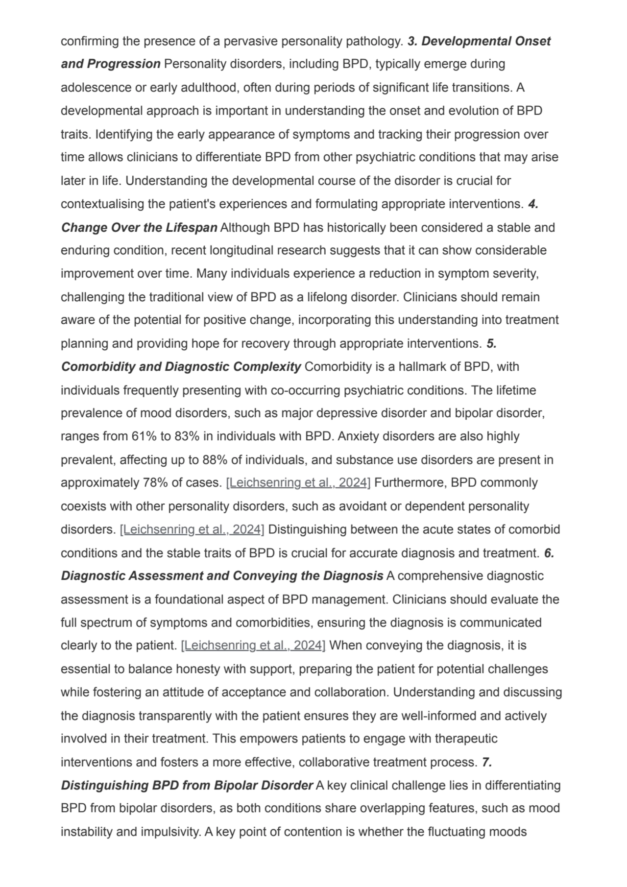 confirming the presence of a pervasive personality pathology. 3. Developmental Onset
and Progressi…