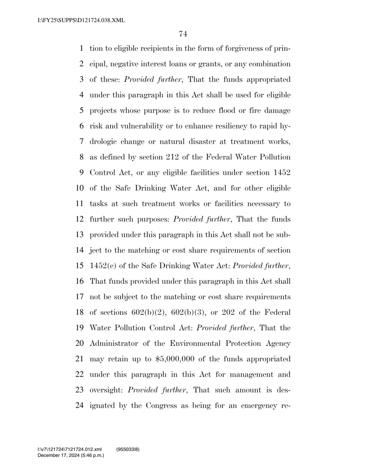 74 
1 tion to eligible recipients in the form of forgiveness of prin2 cipal, negative interest lo…