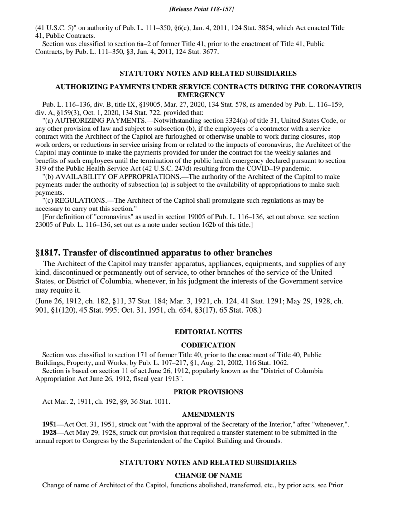 (41 U.S.C. 5)" on authority of Pub. L. 111–350, §6(c), Jan. 4, 2011, 124 Stat. 3854, which Act enac…