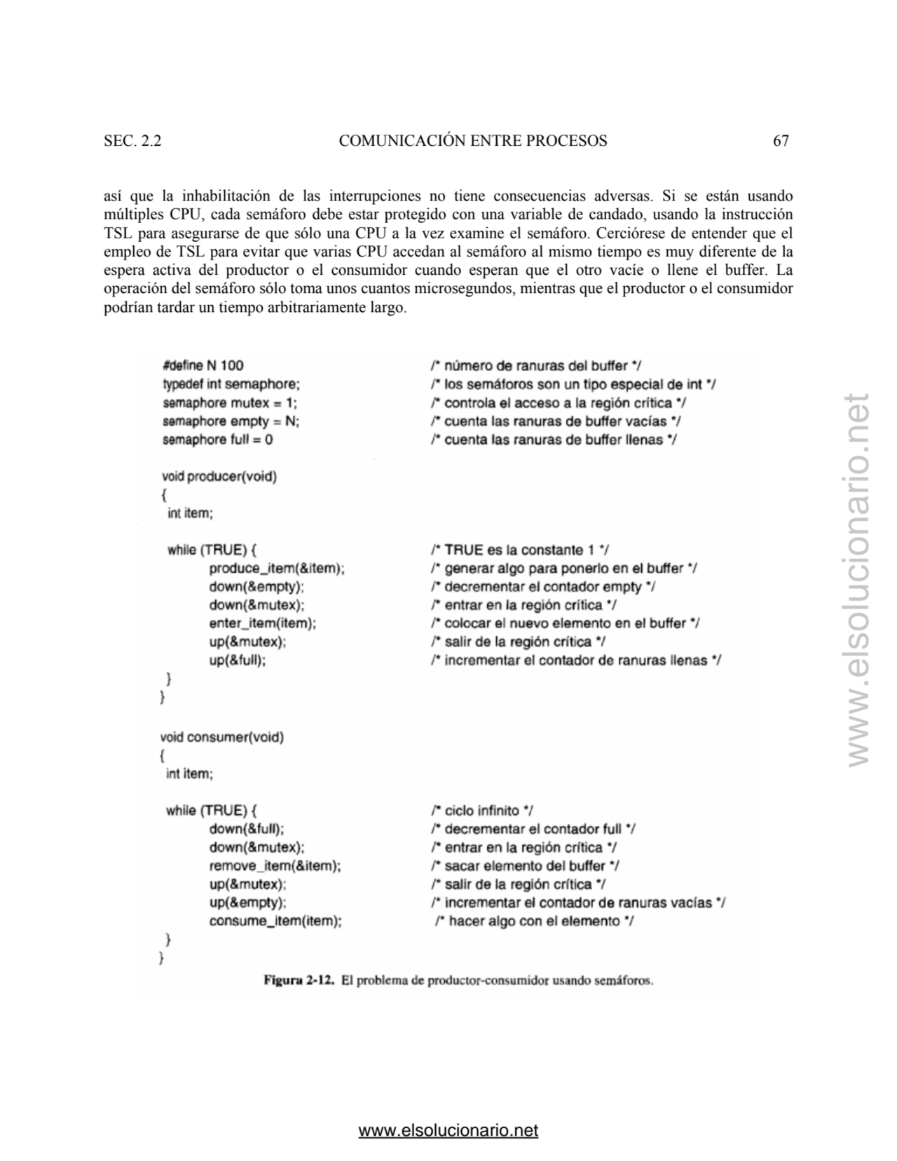 SEC. 2.2 COMUNICACIÓN ENTRE PROCESOS 67 
así que la inhabilitación de las interrupciones no tiene …