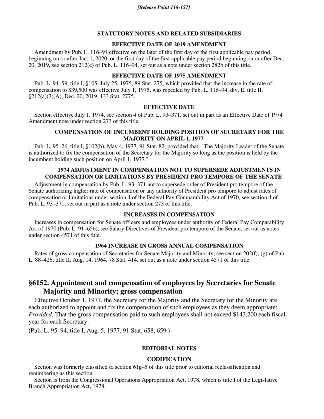 STATUTORY NOTES AND RELATED SUBSIDIARIES
EFFECTIVE DATE OF 2019 AMENDMENT
Amendment by Pub. L. 11…