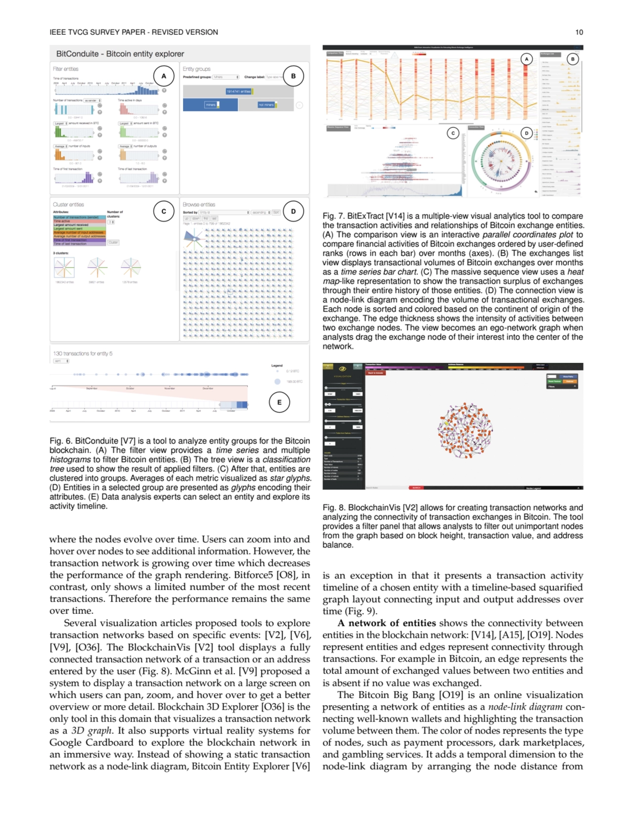 IEEE TVCG SURVEY PAPER - REVISED VERSION 10
Fig. 6. BitConduite [V7] is a tool to analyze entity g…