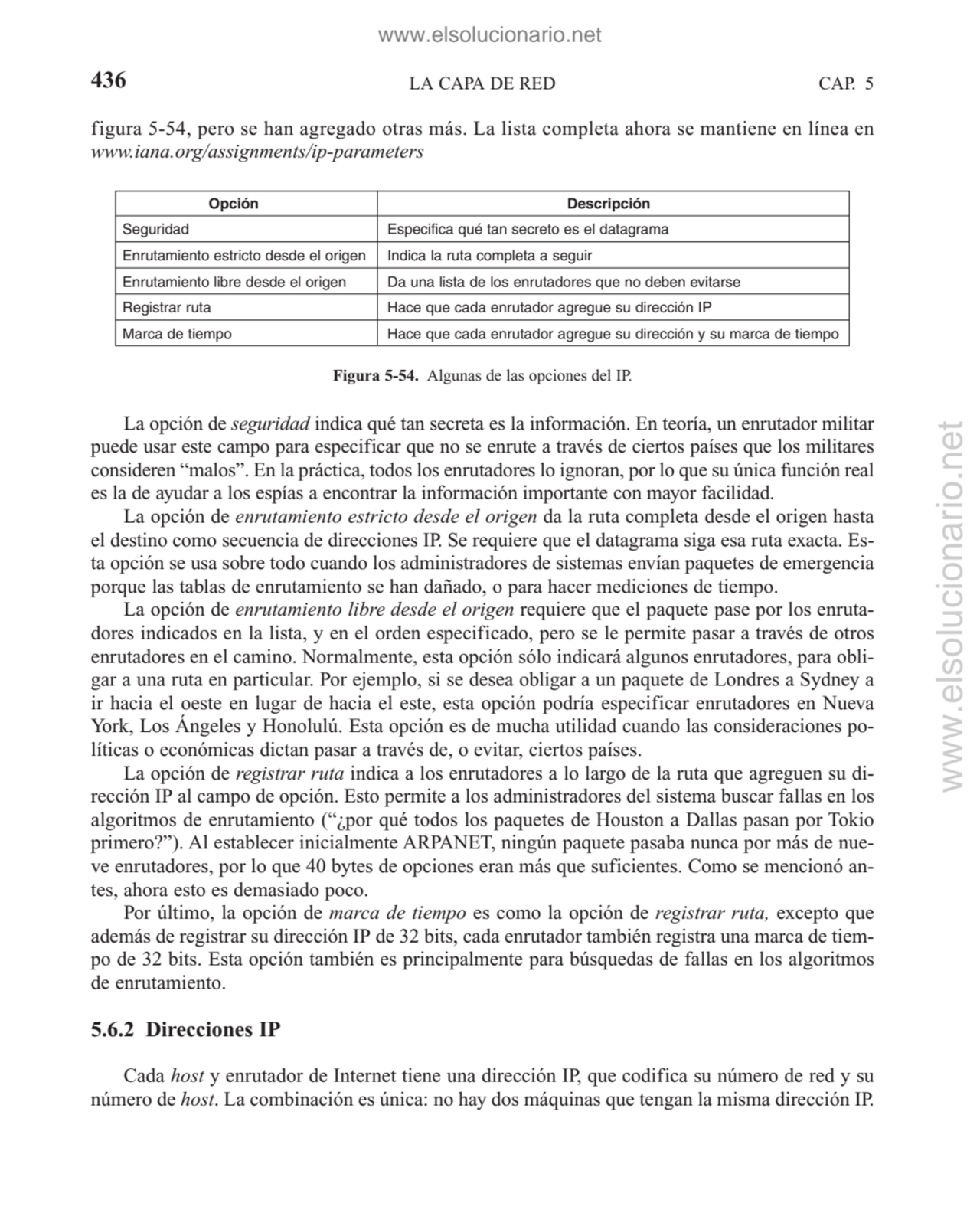 LA CAPA DE RED
figura 5-54, pero se han agregado otras más. La lista completa ahora se mantiene en…