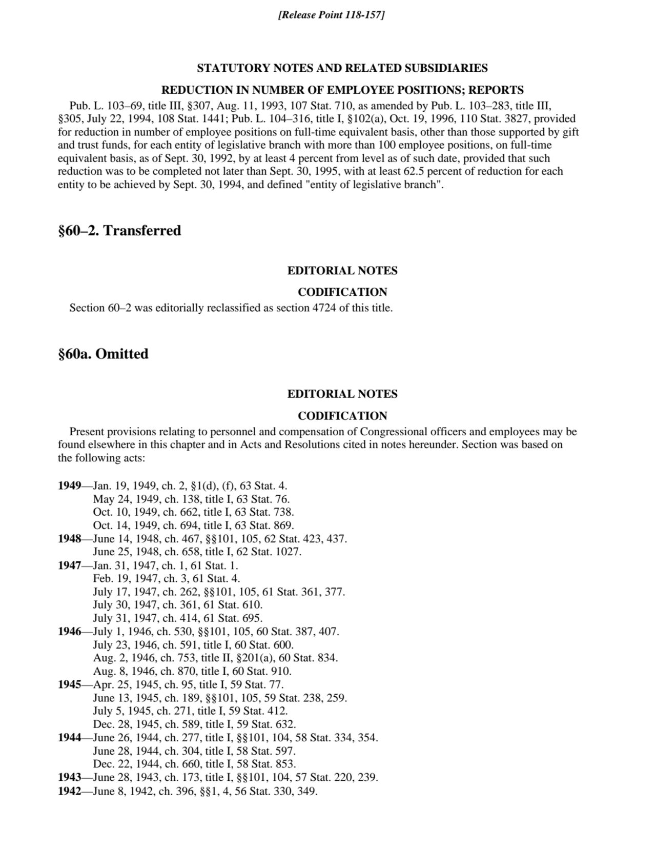 STATUTORY NOTES AND RELATED SUBSIDIARIES
REDUCTION IN NUMBER OF EMPLOYEE POSITIONS; REPORTS
Pub. …