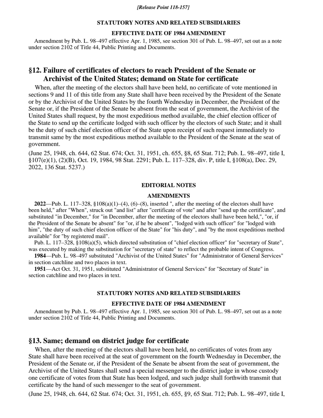 STATUTORY NOTES AND RELATED SUBSIDIARIES
EFFECTIVE DATE OF 1984 AMENDMENT
Amendment by Pub. L. 98…