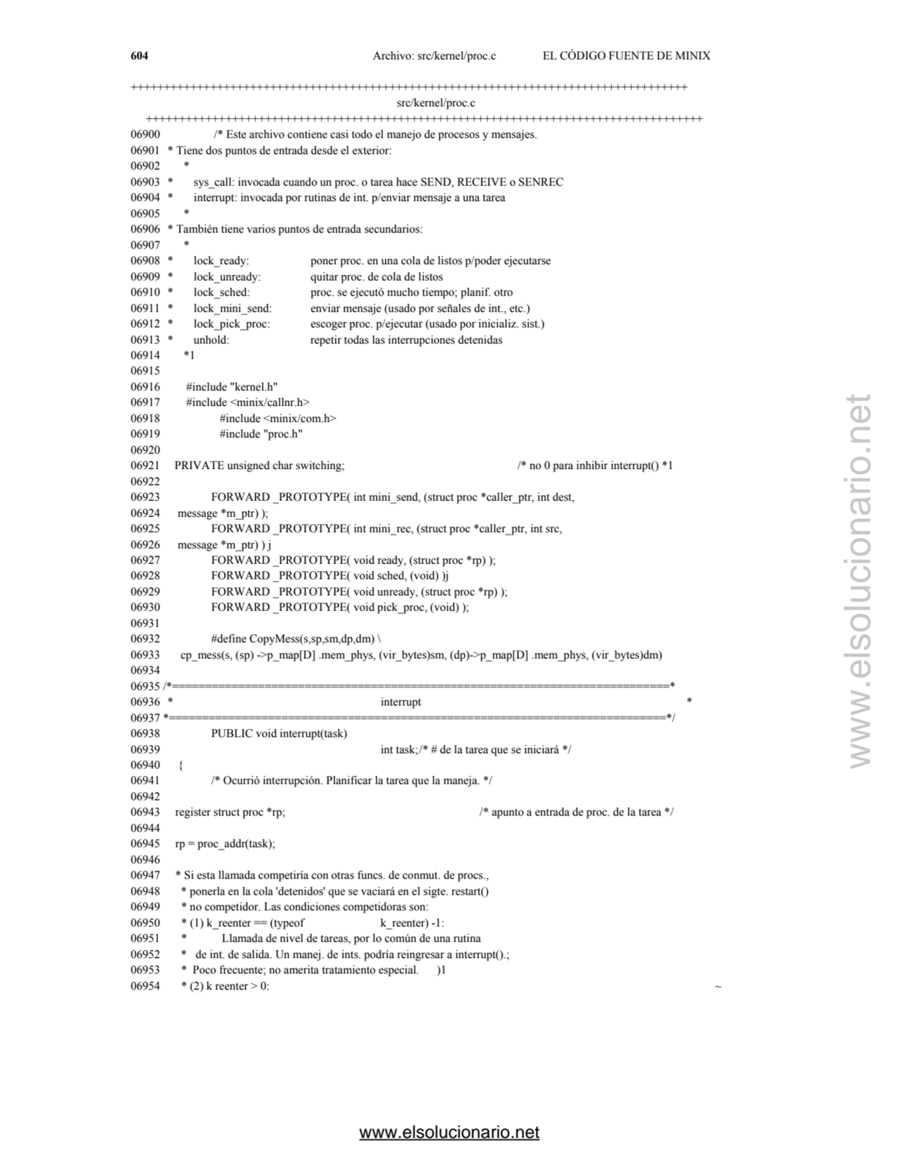 604 Archivo: src/kernel/proc.c EL CÓDIGO FUENTE DE MINIX 
++++++++++++++++++++++++++++++++++++++++…