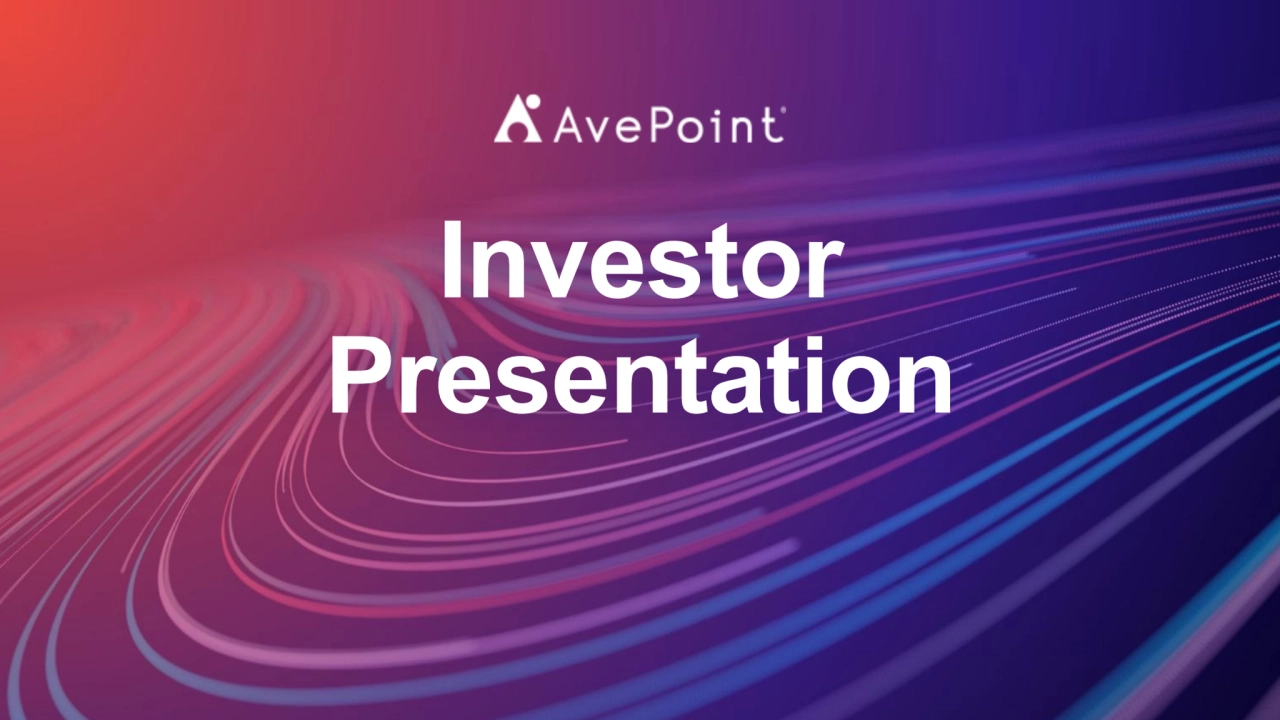 Investor 
Presentation