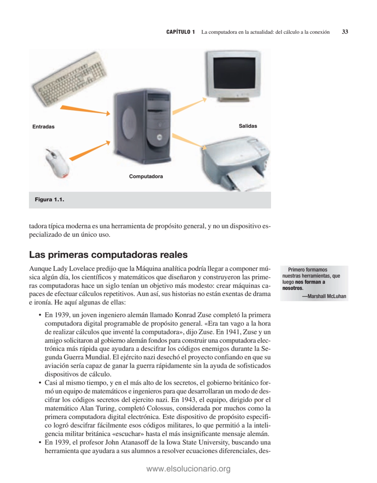 tadora típica moderna es una herramienta de propósito general, y no un dispositivo especializado d…