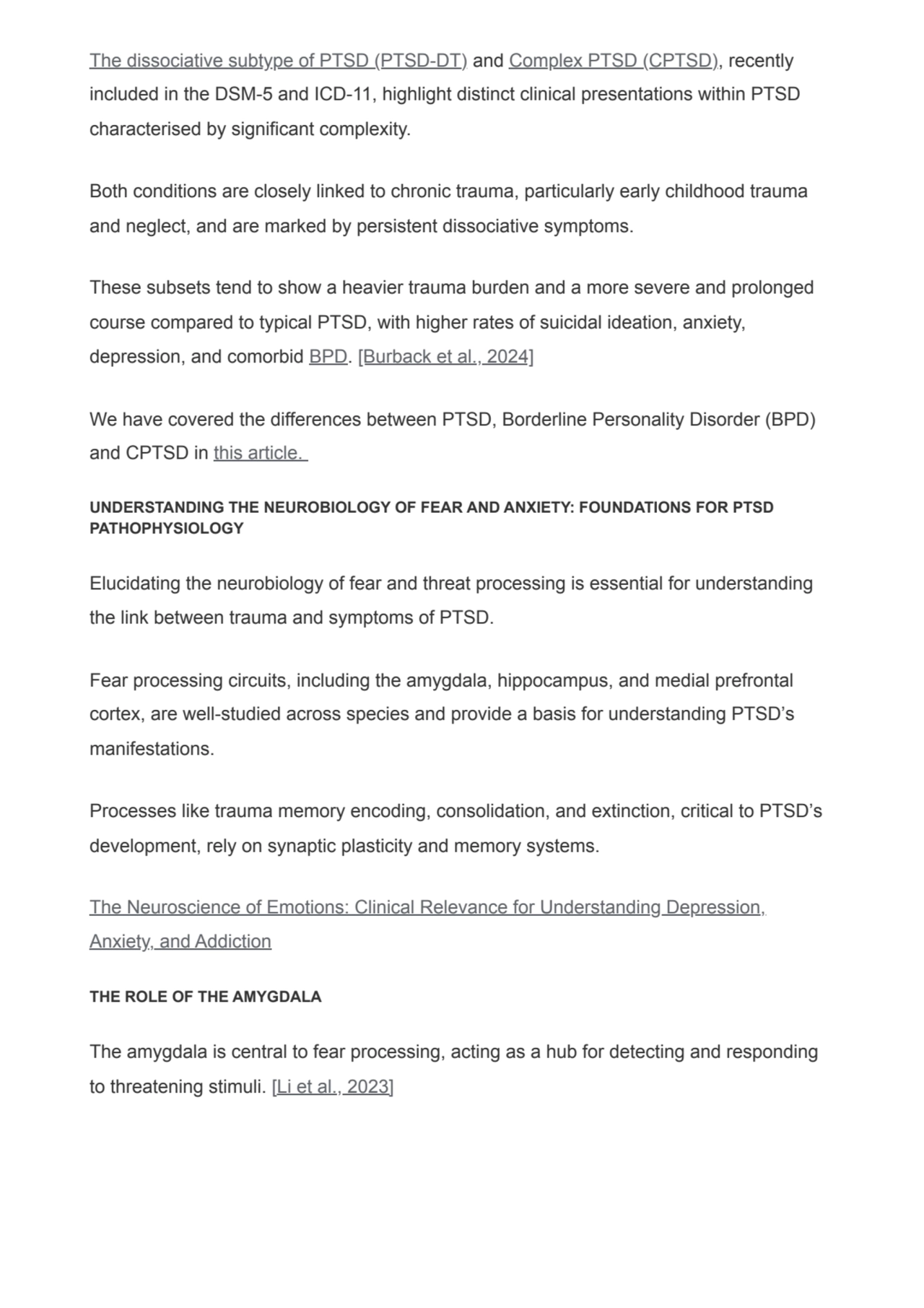 The dissociative subtype of PTSD (PTSD-DT) and Complex PTSD (CPTSD), recently
included in the DSM-…