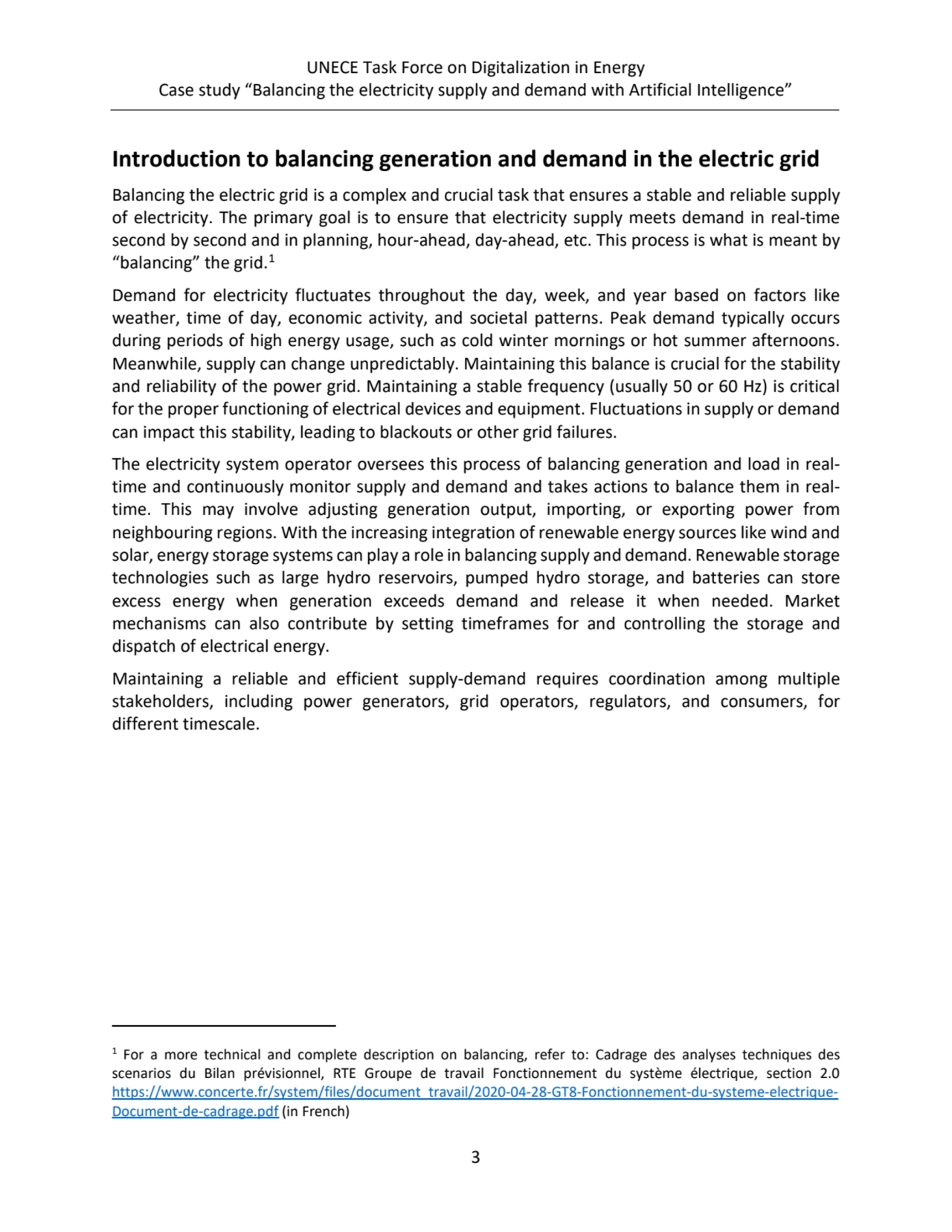 UNECE Task Force on Digitalization in Energy
Case study “Balancing the electricity supply and dema…