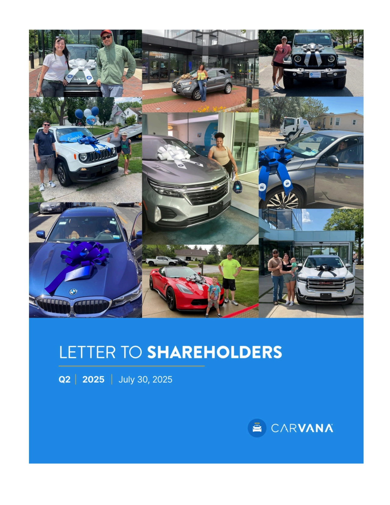 Carvana Q2 2025 Financial Results - Page 1