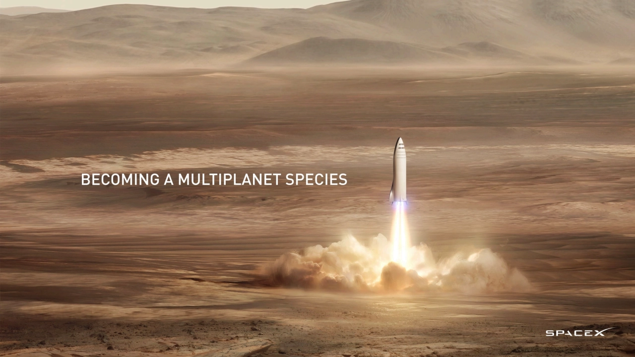 Space x presentation on making life multi planetary 