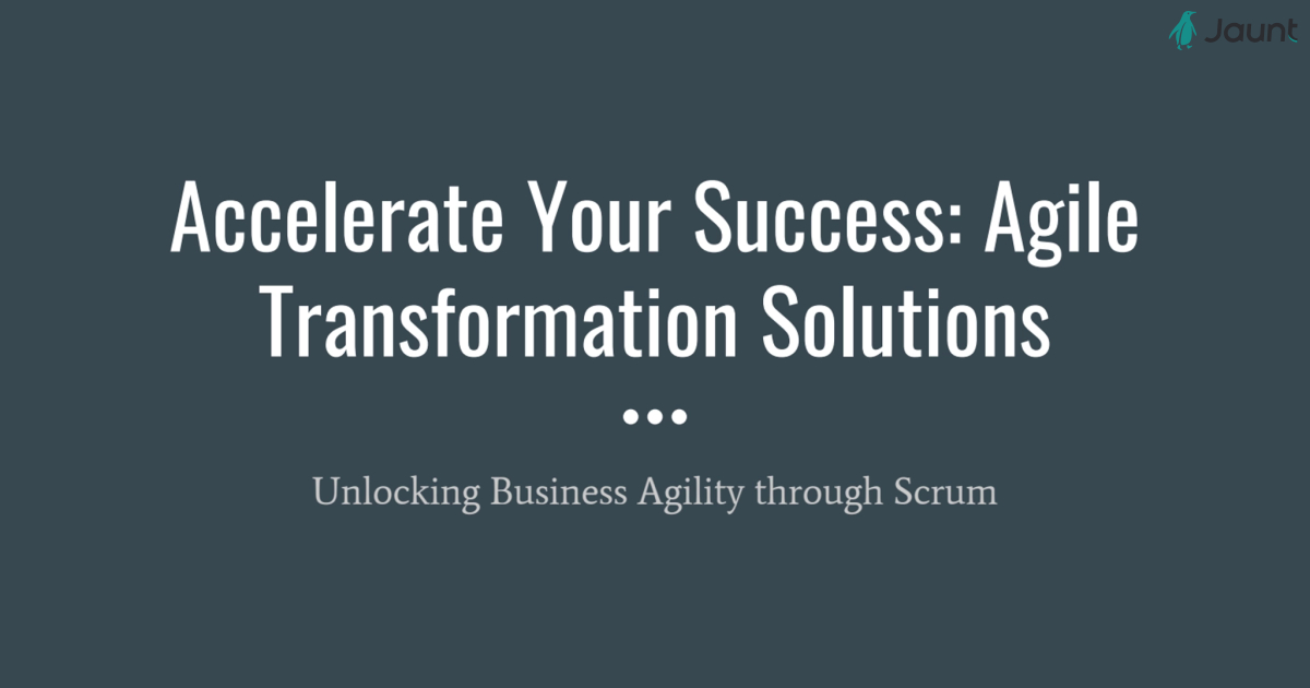 Agile Transformation Solution using Scrum