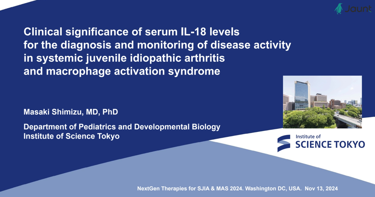 Clinical significance of serum IL-18 levels 
for the diagnosis and monitoring of disease activity 