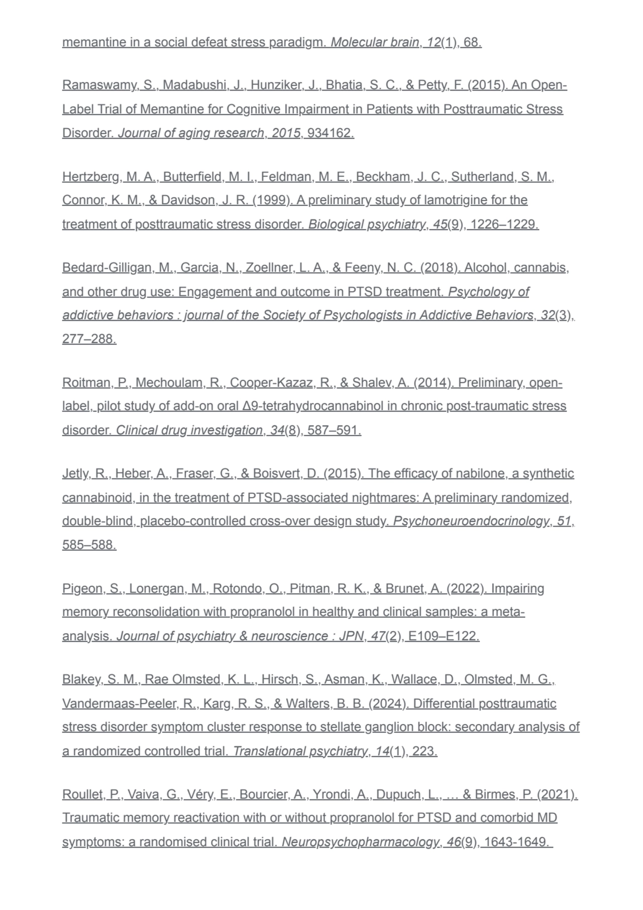 memantine in a social defeat stress paradigm. Molecular brain, 12(1), 68.
Ramaswamy, S., Madabushi…