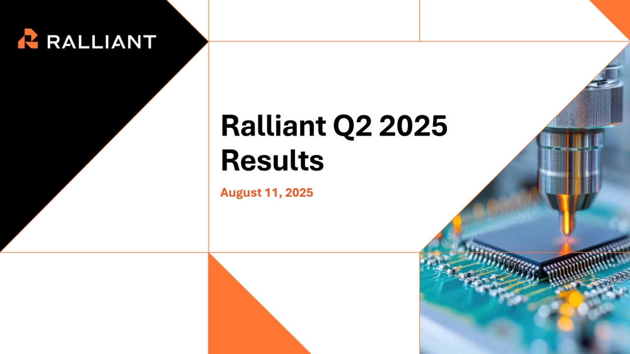 Ralliant Q2 2025
Results
August 11, 2025