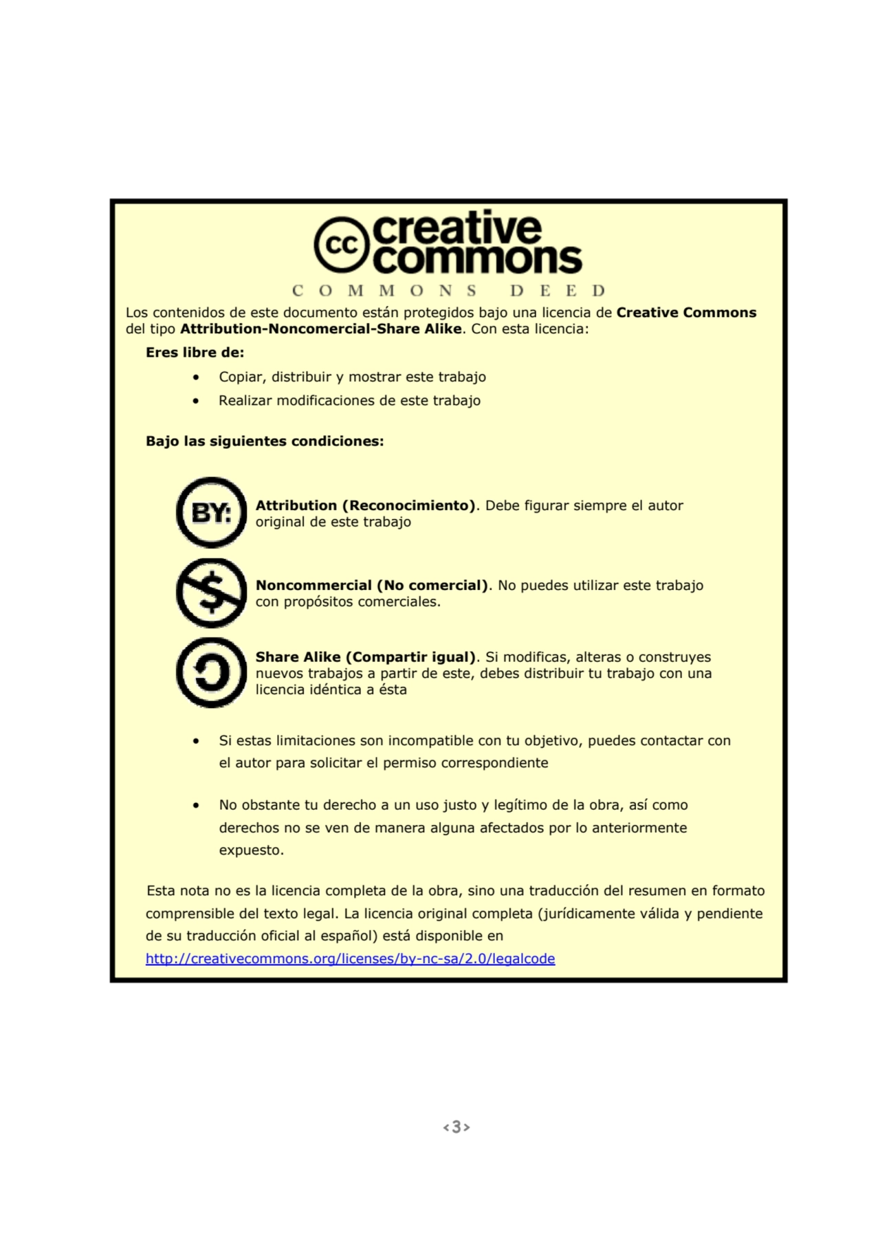 <3>
 
Los contenidos de este documento están protegidos bajo una licencia de Creative Commons
de…