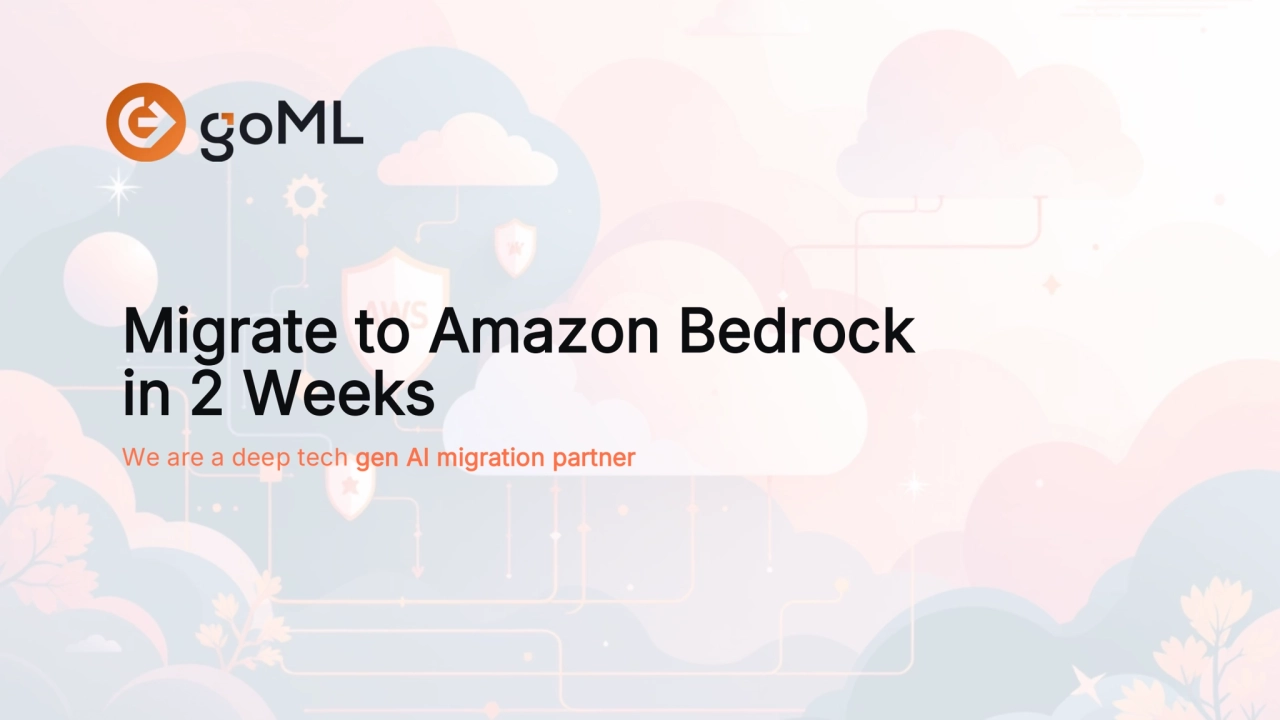 preencoded.png
Migrate to Amazon Bedrock 
in 2 Weeks
We are a deep tech gen AI migration partner