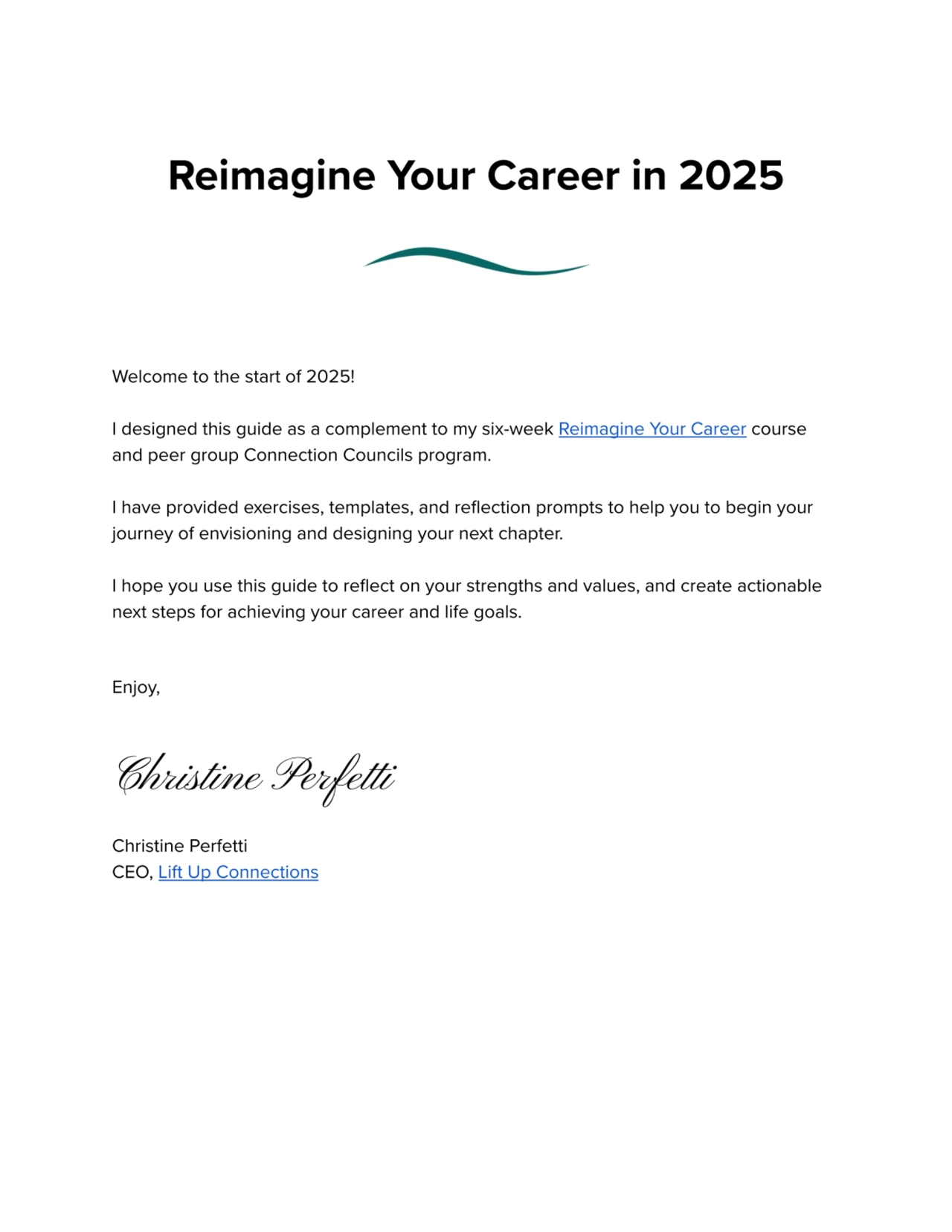 Reimagine Your Career in 2025
Welcome to the start of 2025!
I designed this guide as a complement…