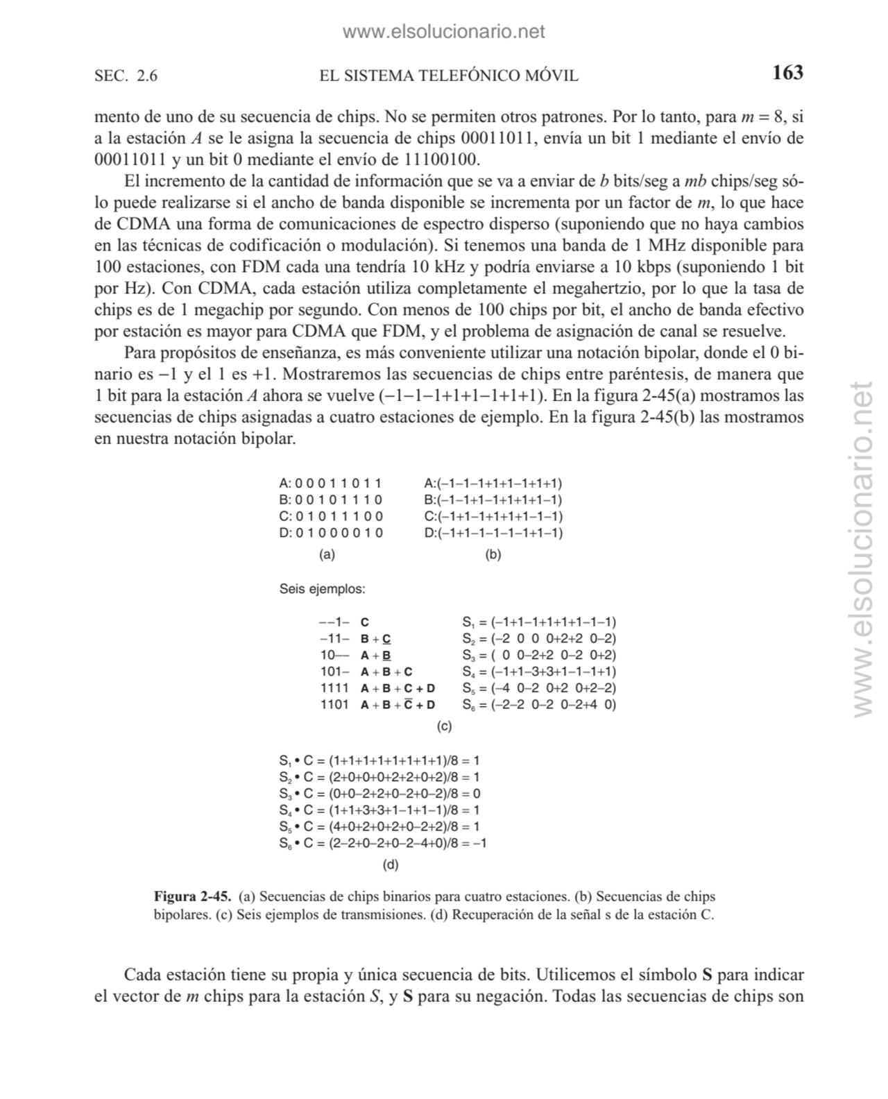 mento de uno de su secuencia de chips. No se permiten otros patrones. Por lo tanto, para m = 8, si
…