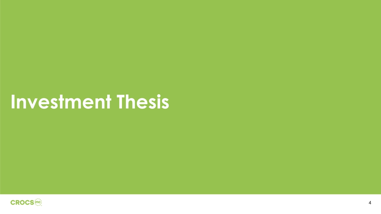 Investment Thesis
4
