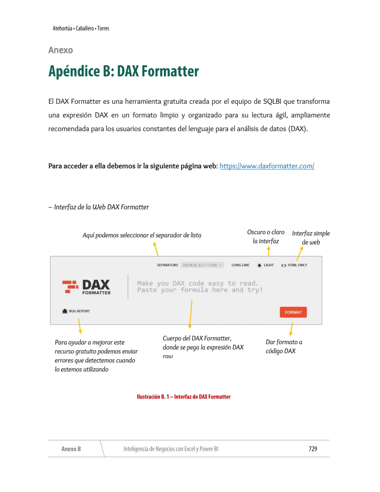 Anexo 
El DAX Formatter es una herramienta gratuita creada por el equipo de SQLBI que transforma 
…