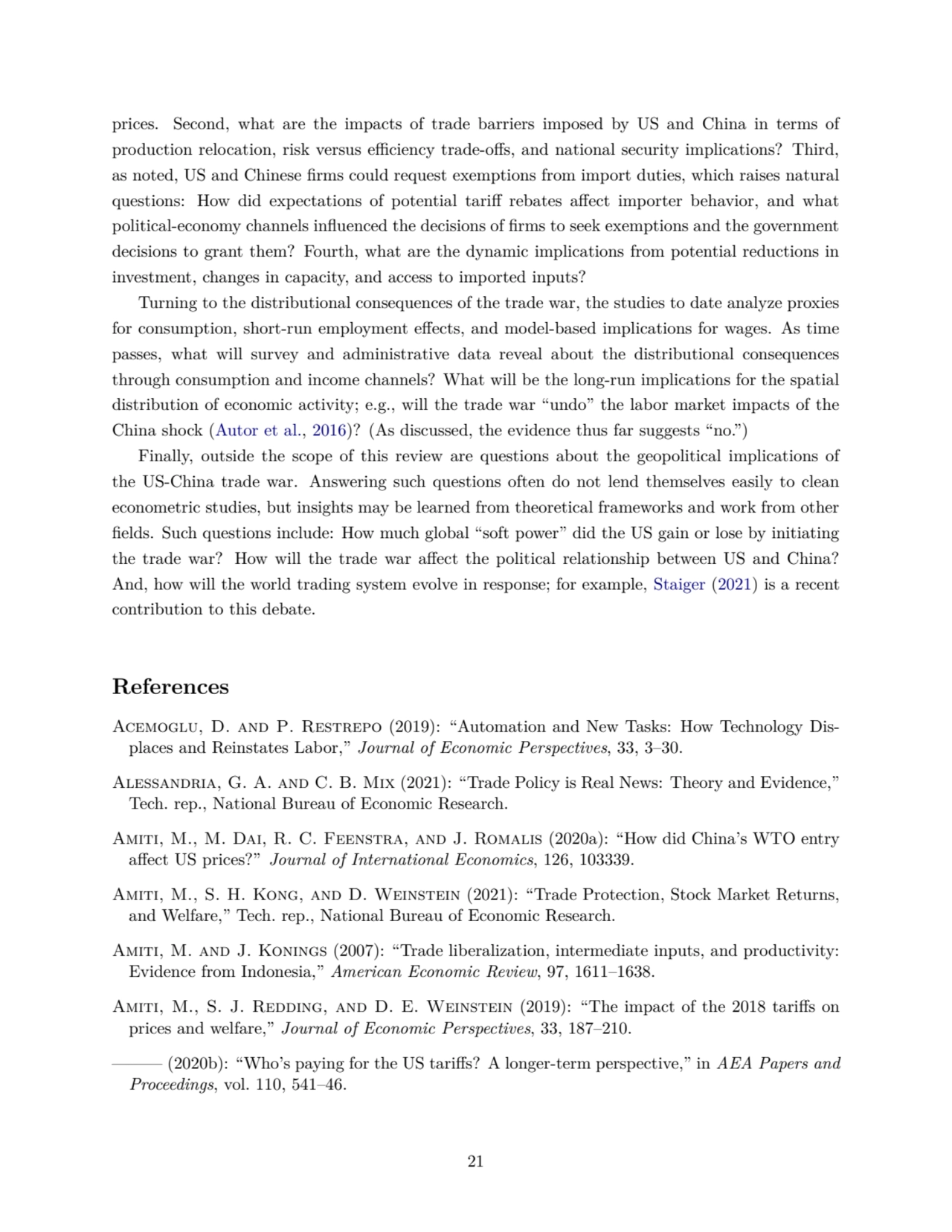 prices. Second, what are the impacts of trade barriers imposed by US and China in terms of
product…