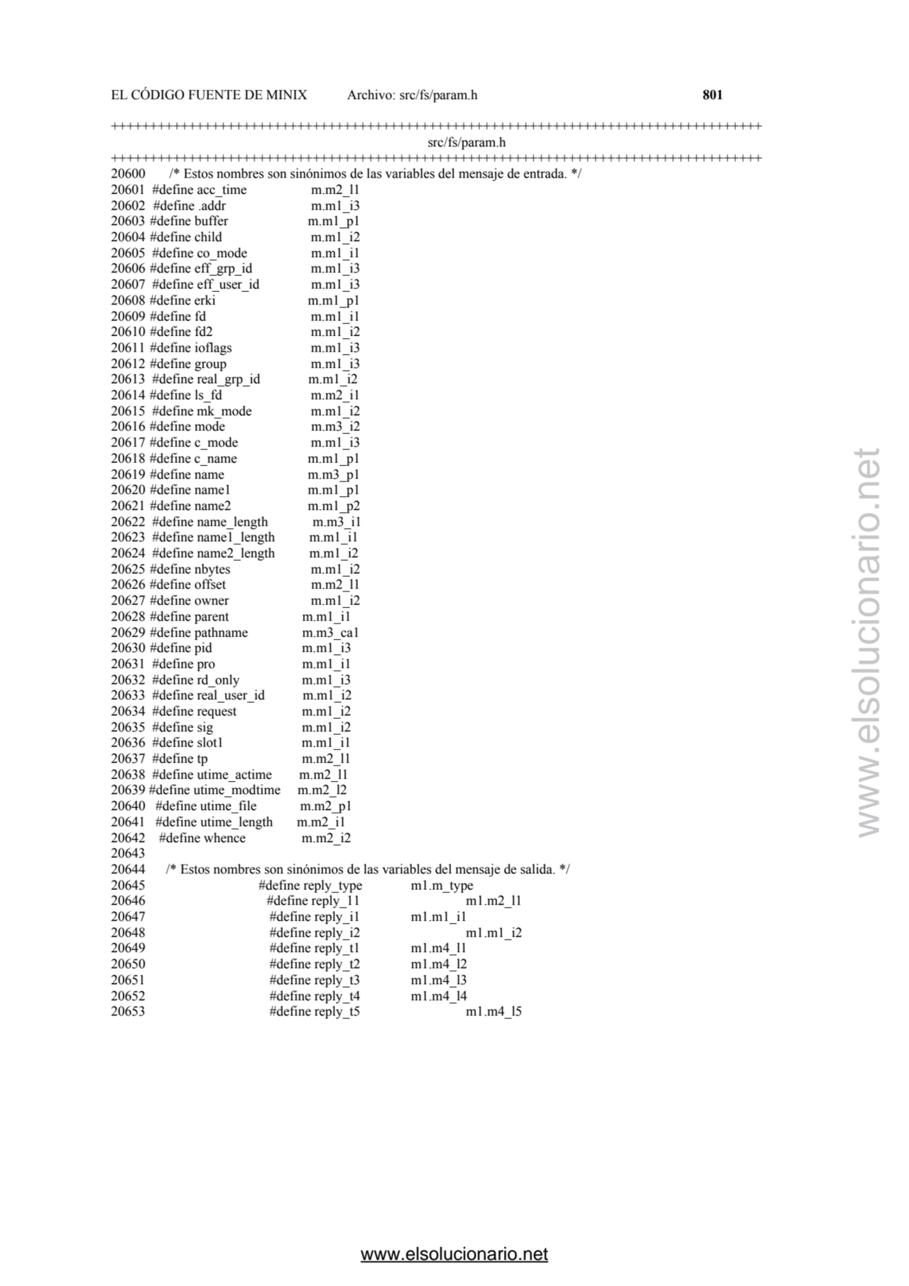 EL CÓDIGO FUENTE DE MINIX Archivo: src/fs/param.h 801 
+++++++++++++++++++++++++++++++++++++++++++…