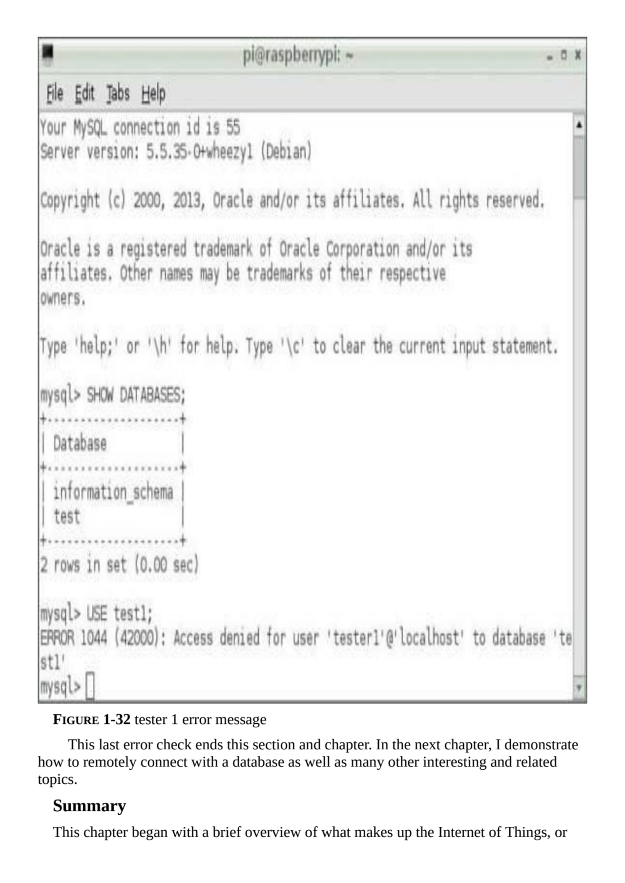 FIGURE 1-32 tester 1 error message
This last error check ends this section and chapter. In the nex…