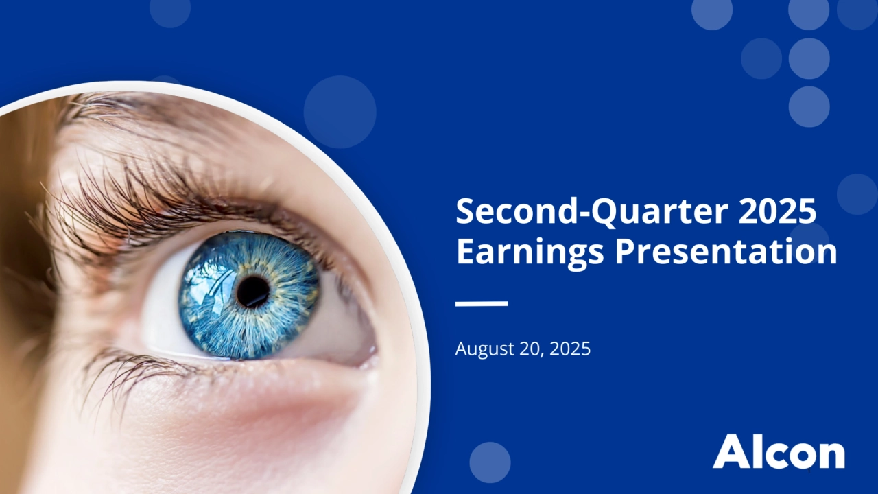 1
Second-Quarter 2025
Earnings Presentation
August 20, 2025