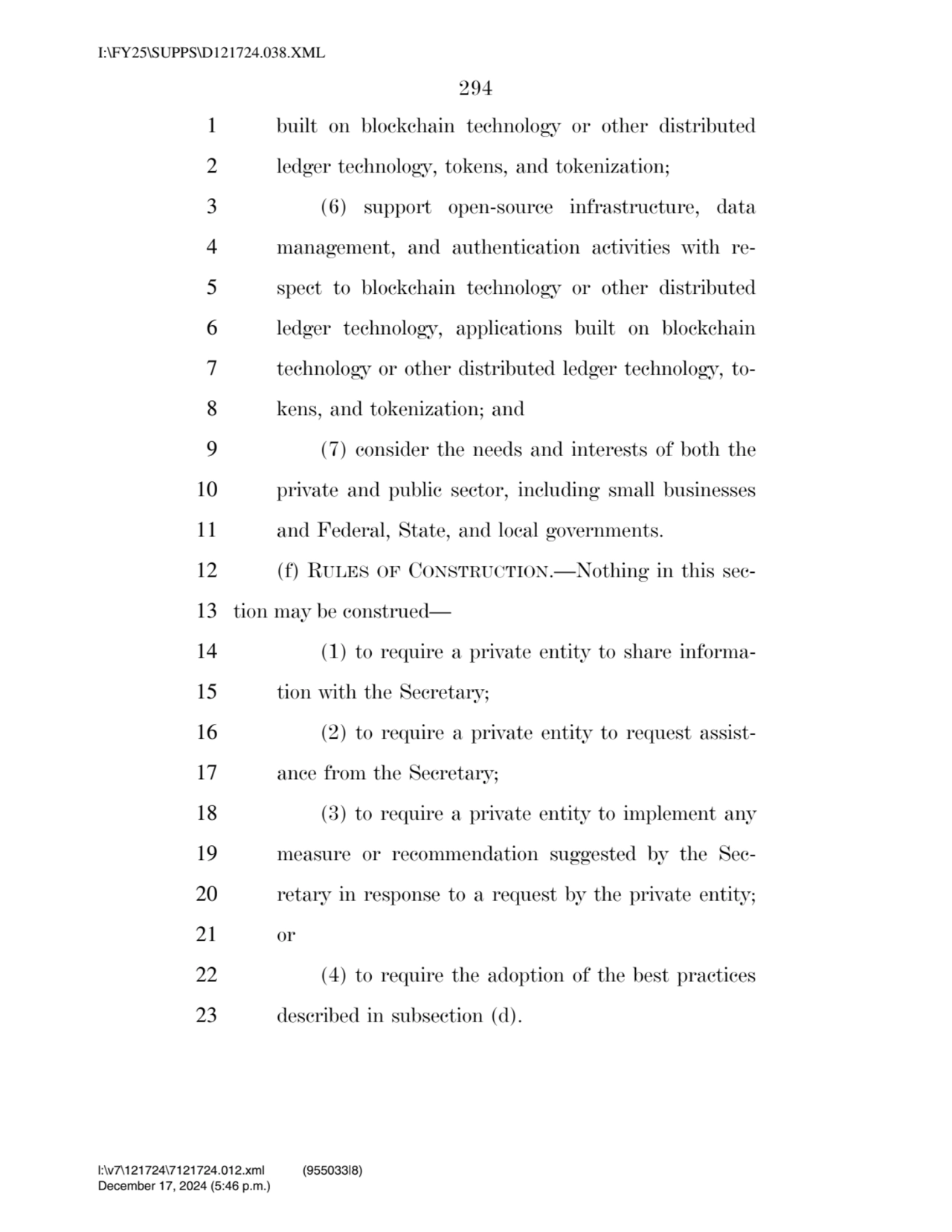 294 
1 built on blockchain technology or other distributed 
2 ledger technology, tokens, and toke…