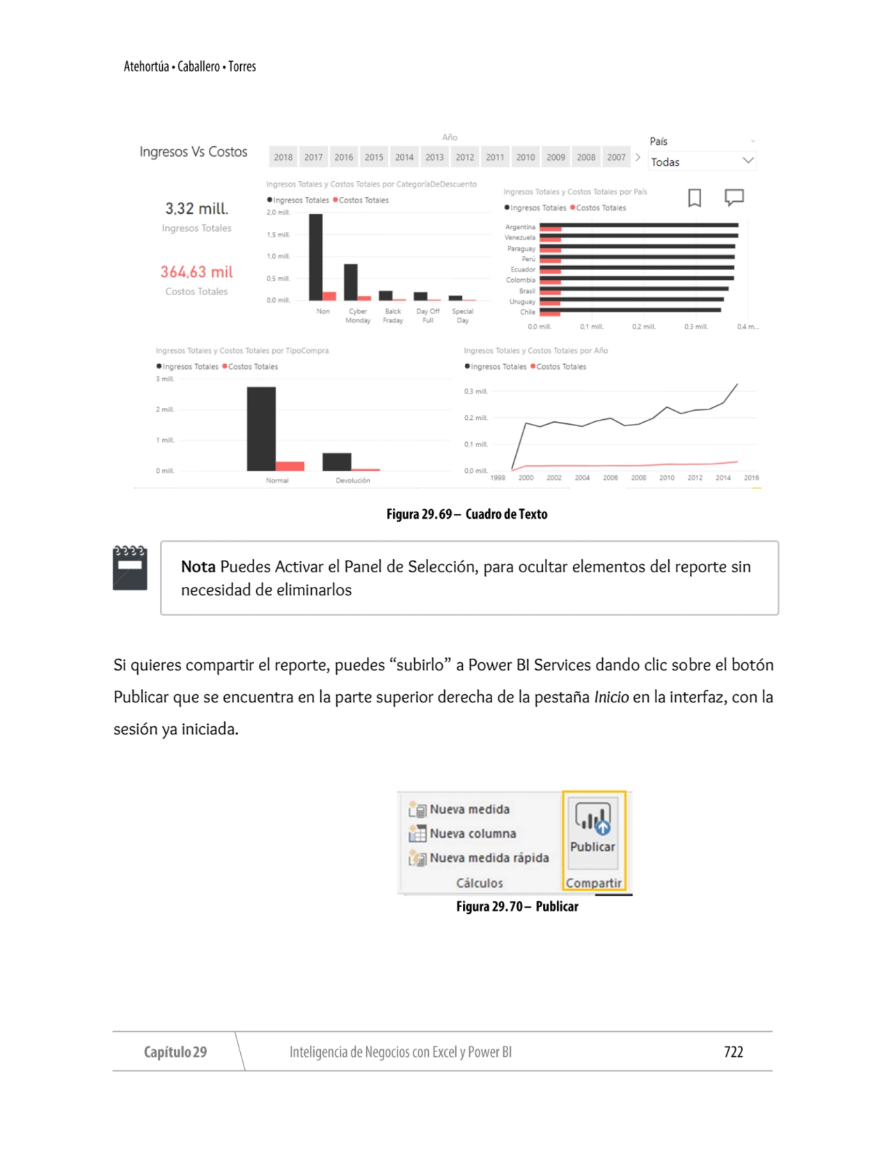 Si quieres compartir el reporte, puedes “subirlo” a Power BI Services dando clic sobre el botón 
P…