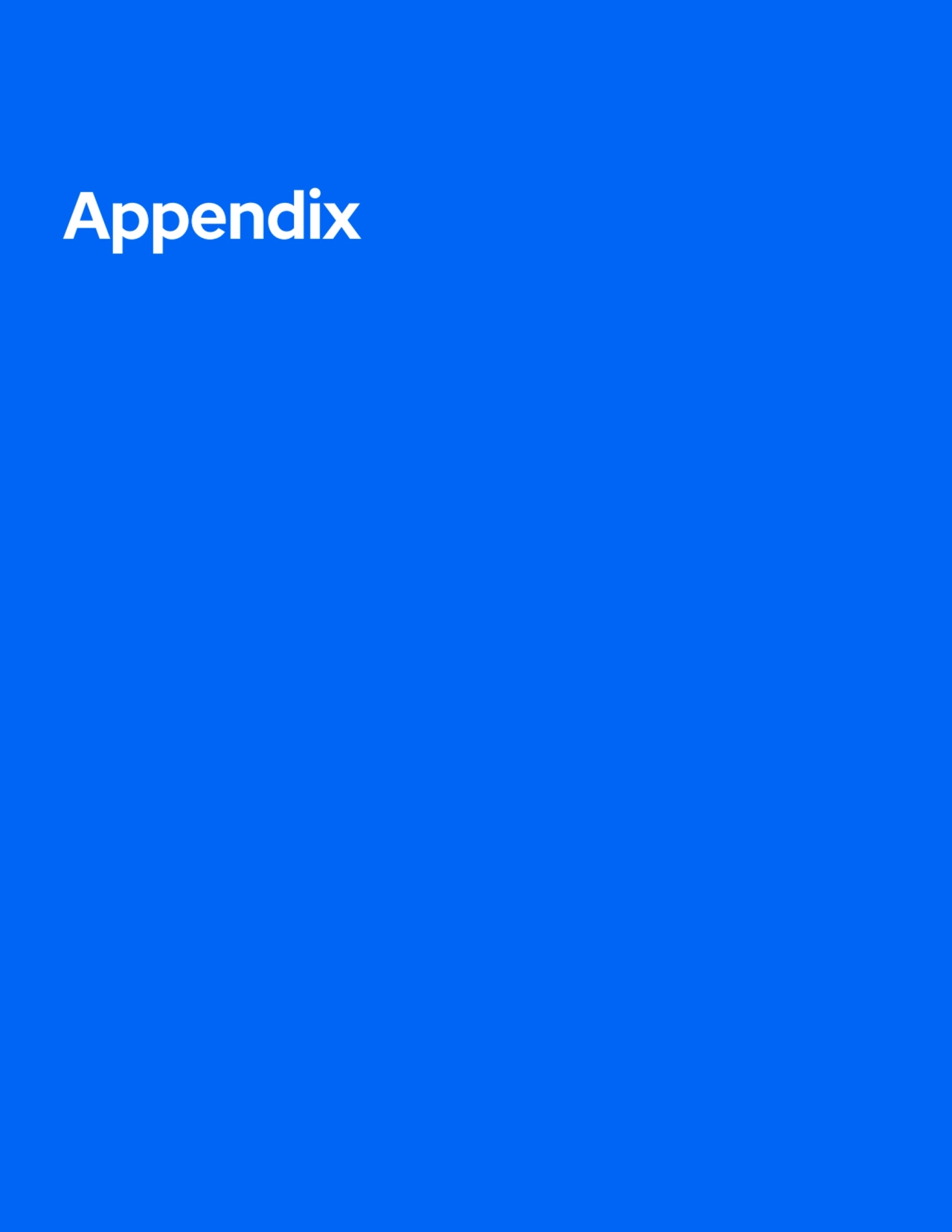 Appendix